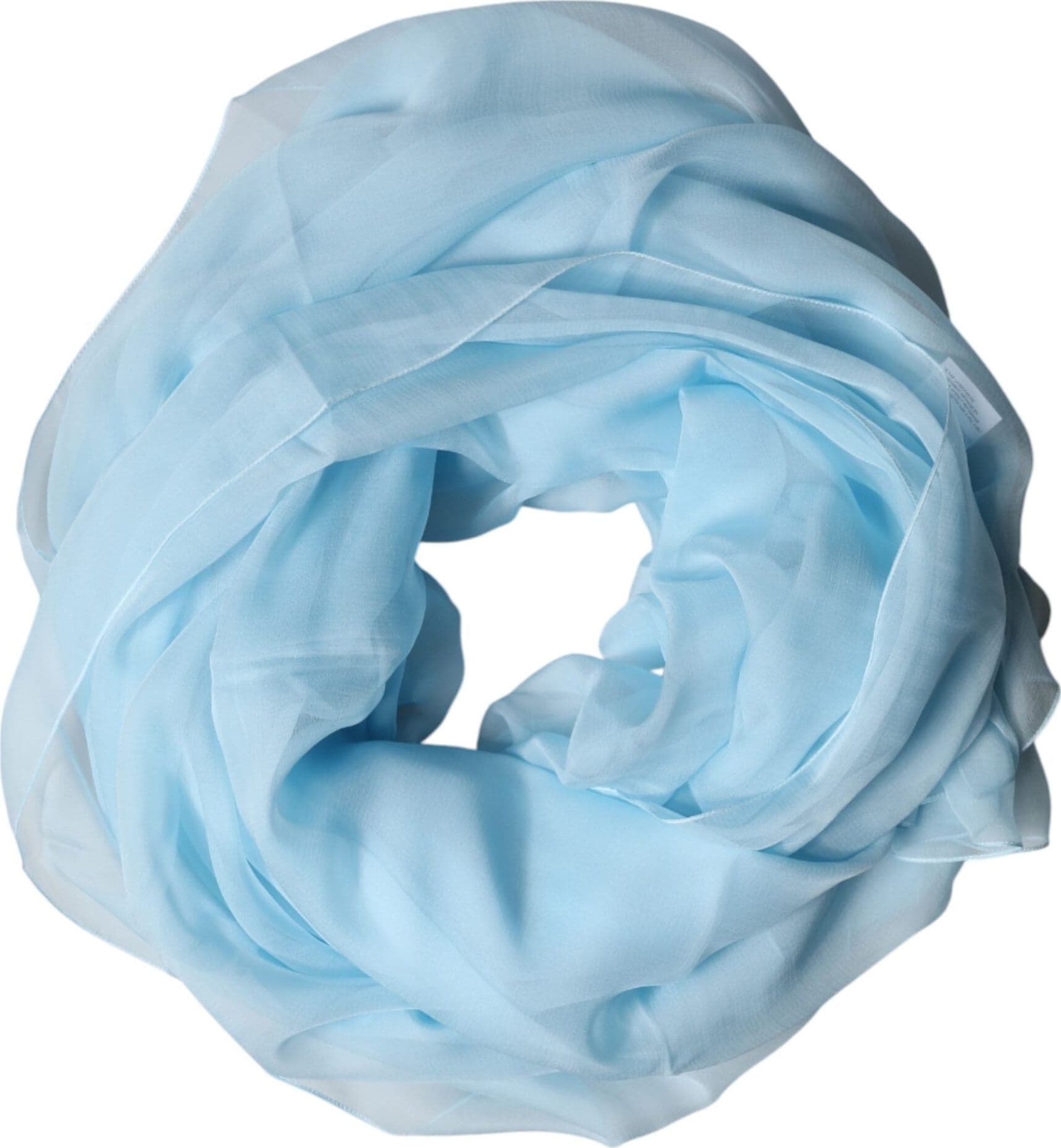 Dolce & Gabbana Light Blue Stole Silk Neck Wrap Shawl Scarf - 6