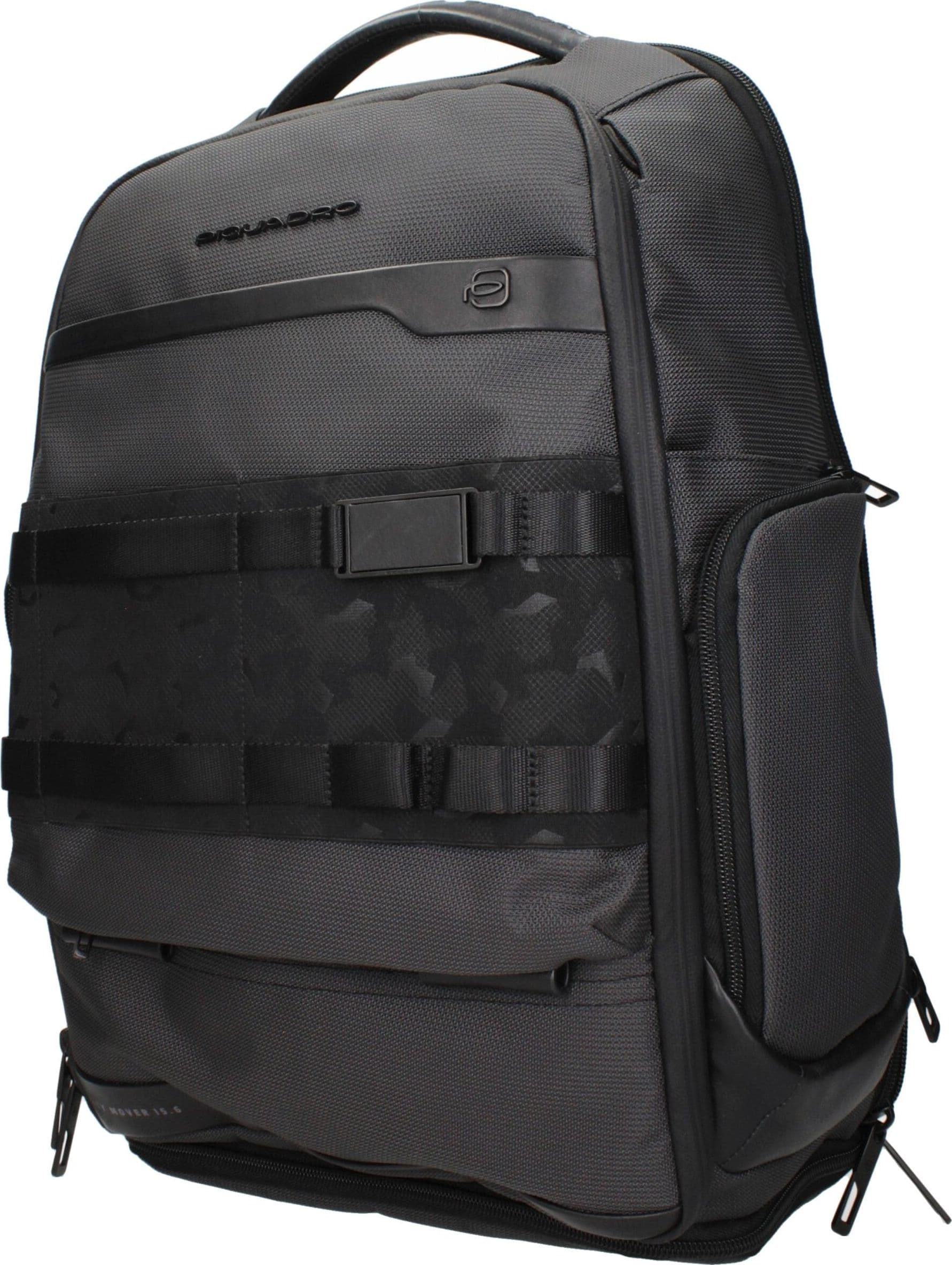 Piquadro Gray Fabric Backpack - 2