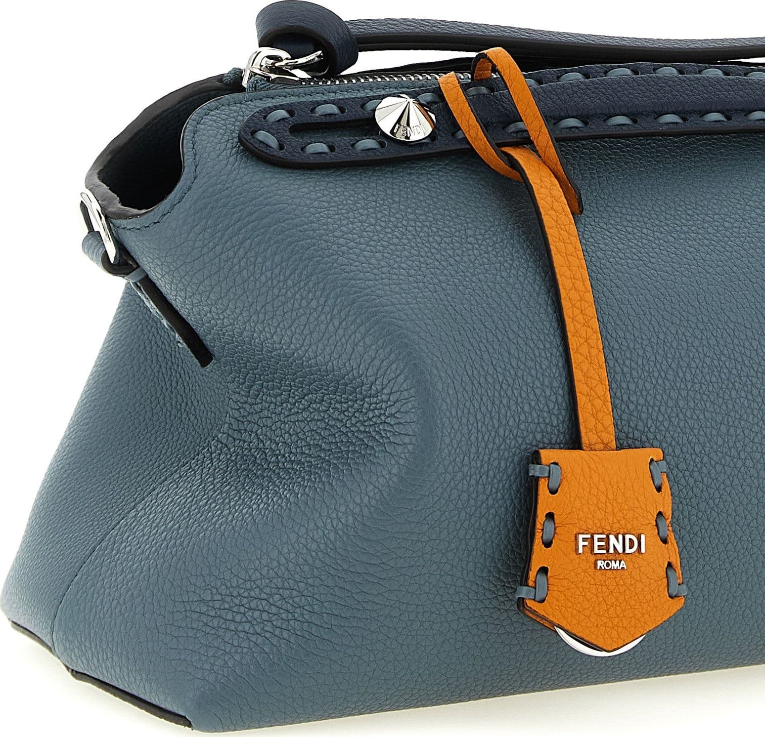 Fendi Blue Calfskin Handbag - 3