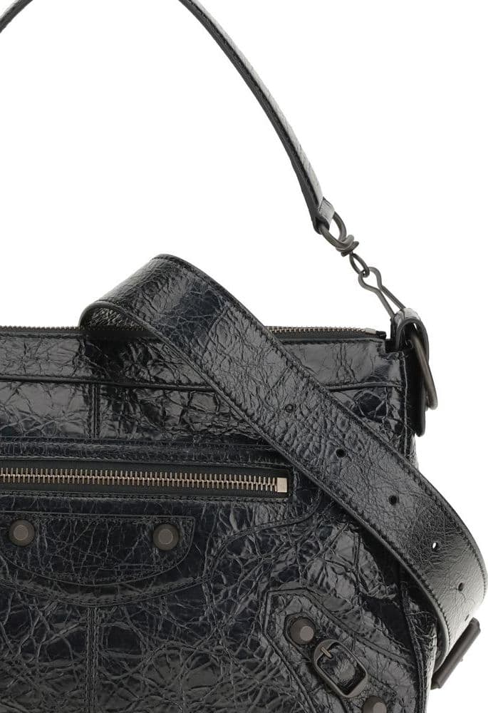 Balenciaga Black Lamb Ovis Aries Aries Shoulder Bag - 4