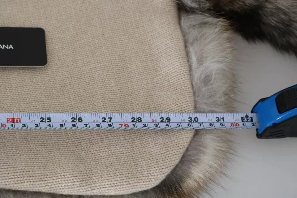 Dolce & Gabbana Brown Fox Tail Fur Shawl Neck Wrap Cover Collar Scarf - 3