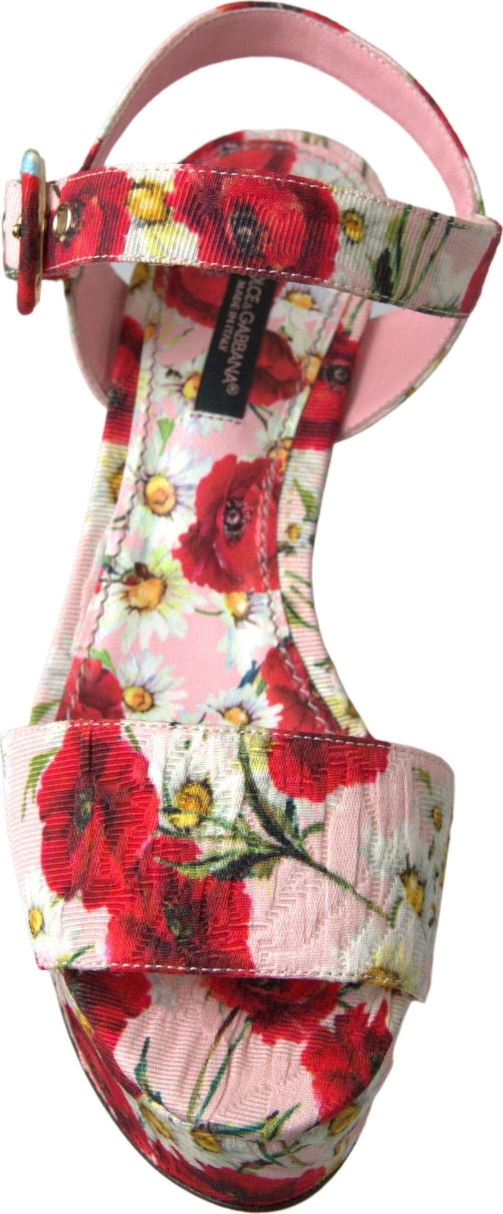 Dolce & Gabbana Multicolor floral print Wedges Floral Ankle Strap Sandals - 2