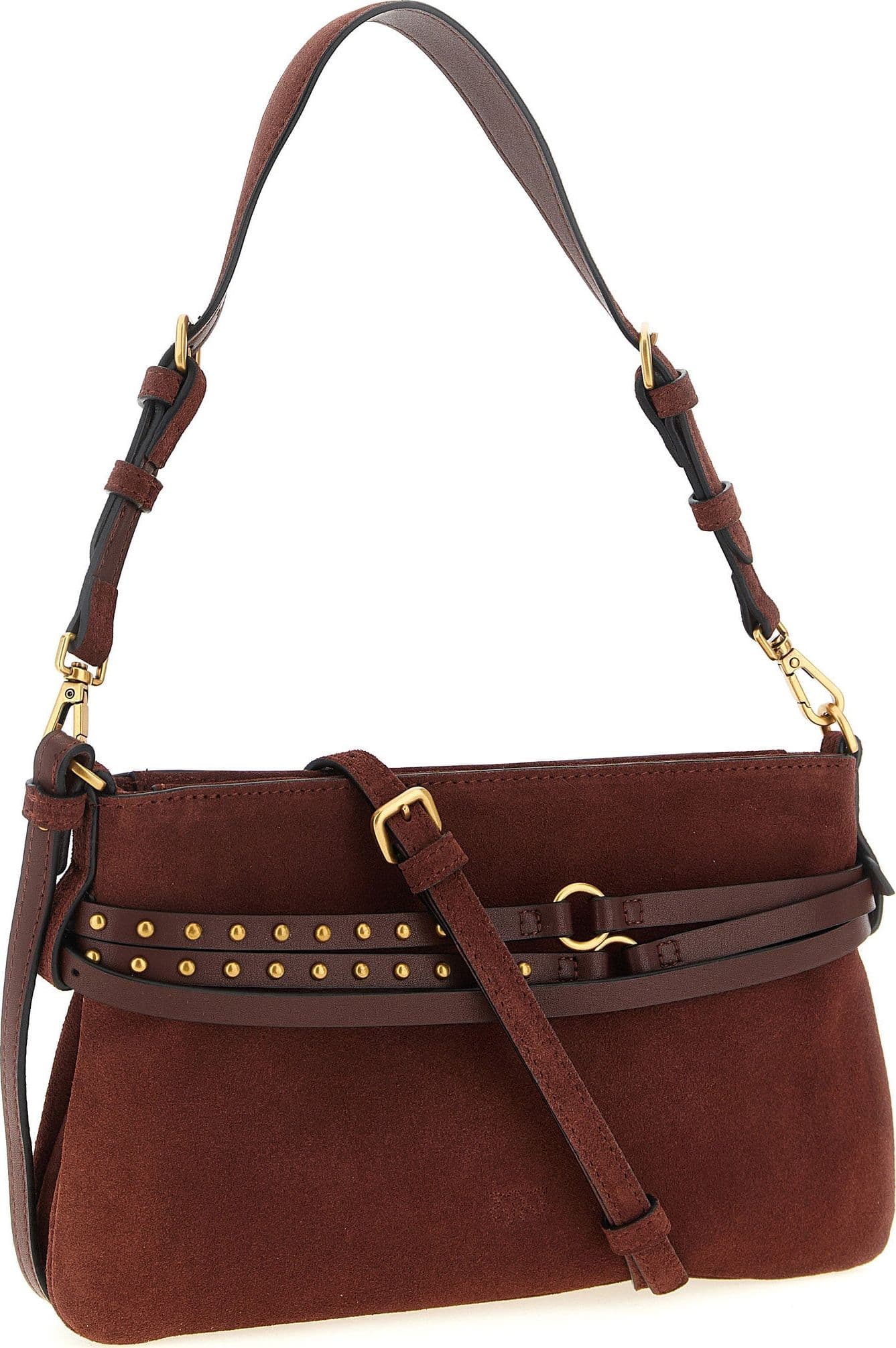 PINKO Bordeaux Lamb Leather Shoulder Bag - 2