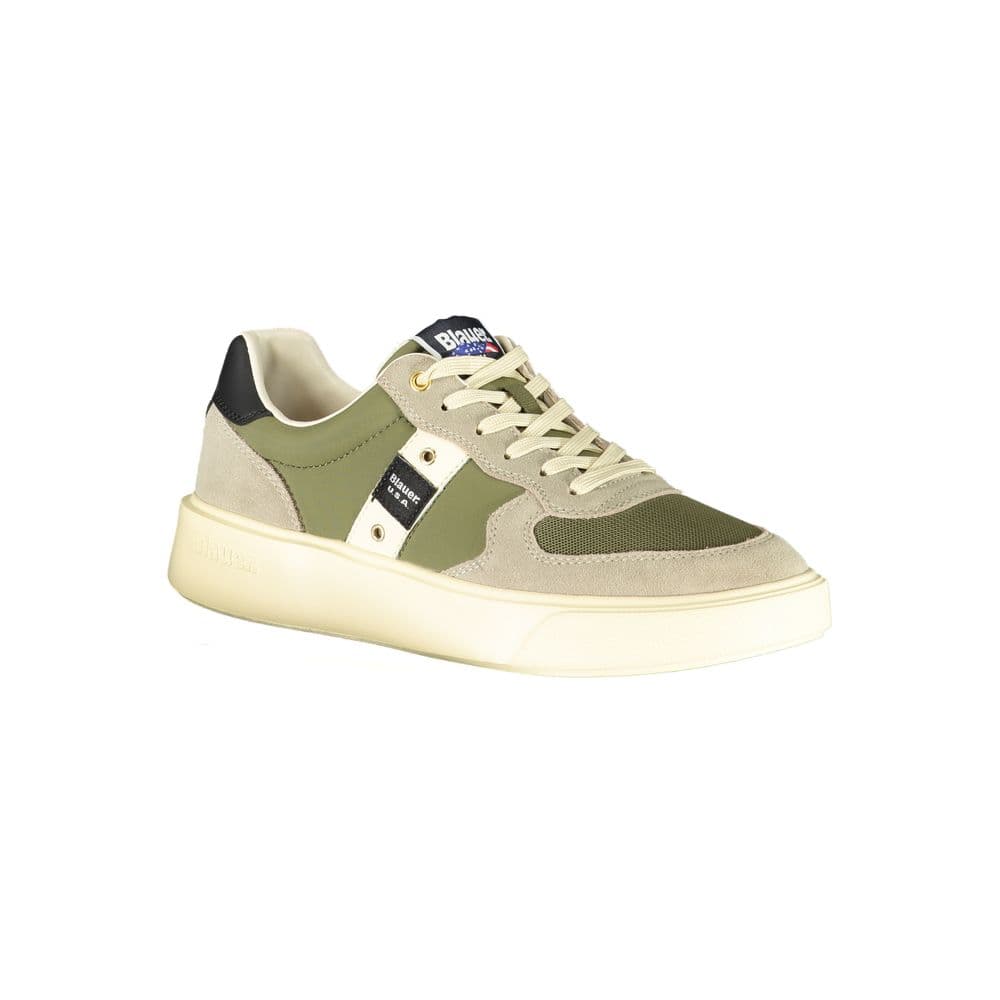 Blauer Green Leather Men Sneaker - 2