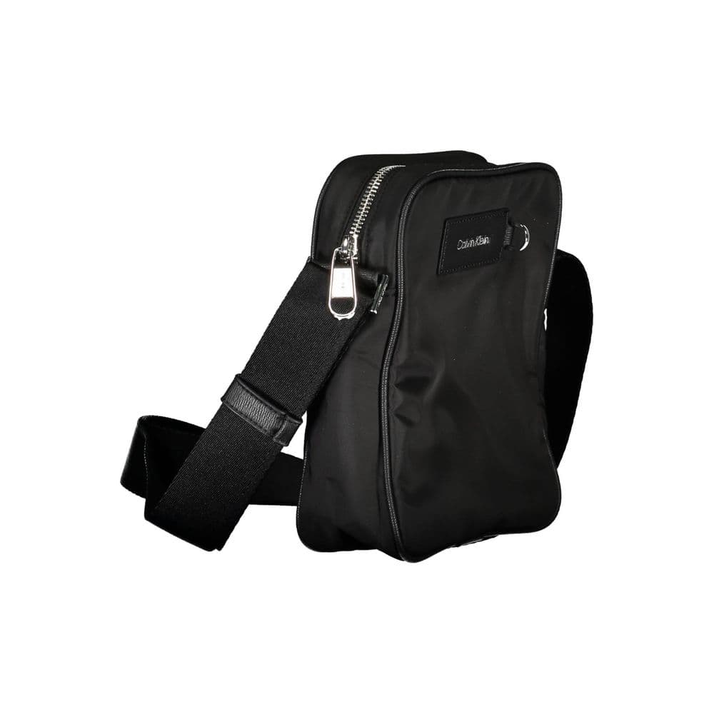 Calvin Klein Black Polyester Men's Shoulder Bag - 3