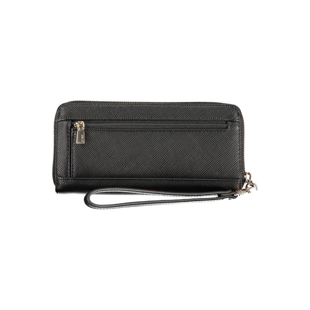 Guess Jeans Black Polyurethane Women's Wallet - 2