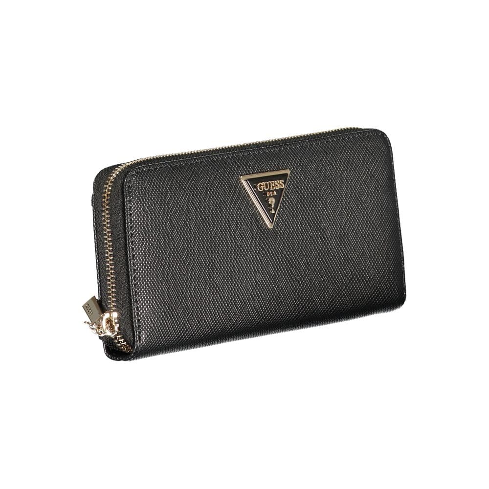 Guess Jeans Black Polyurethane Women's Wallet - 3