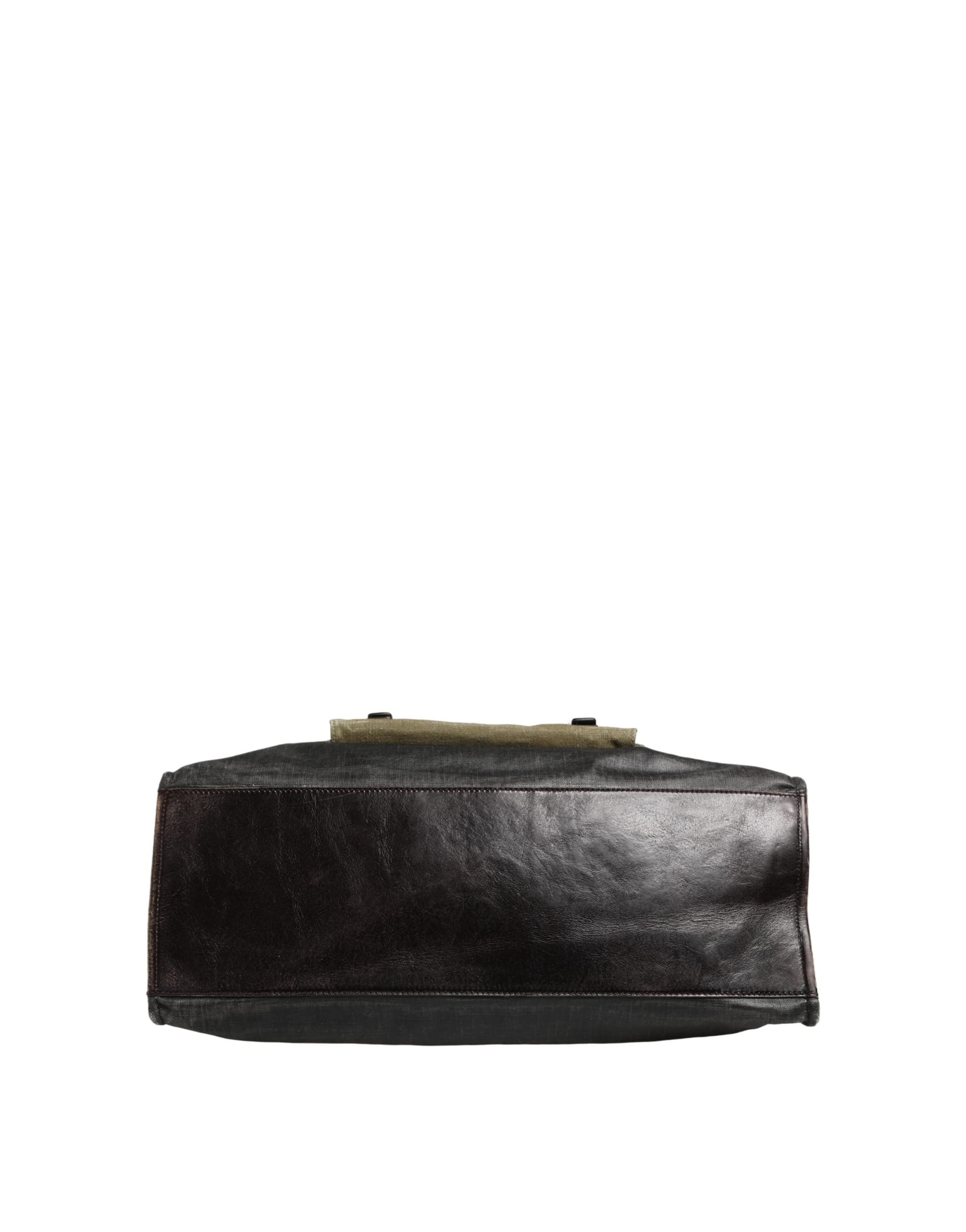 Dolce & Gabbana Military Green Two Tone Tote Duffel Shoulder Borse Bag - 3