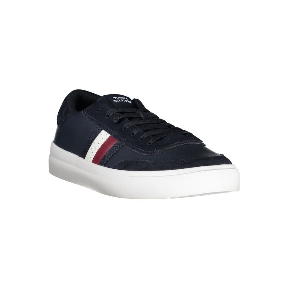 Tommy Hilfiger Blue Leather Men Sneaker - 2