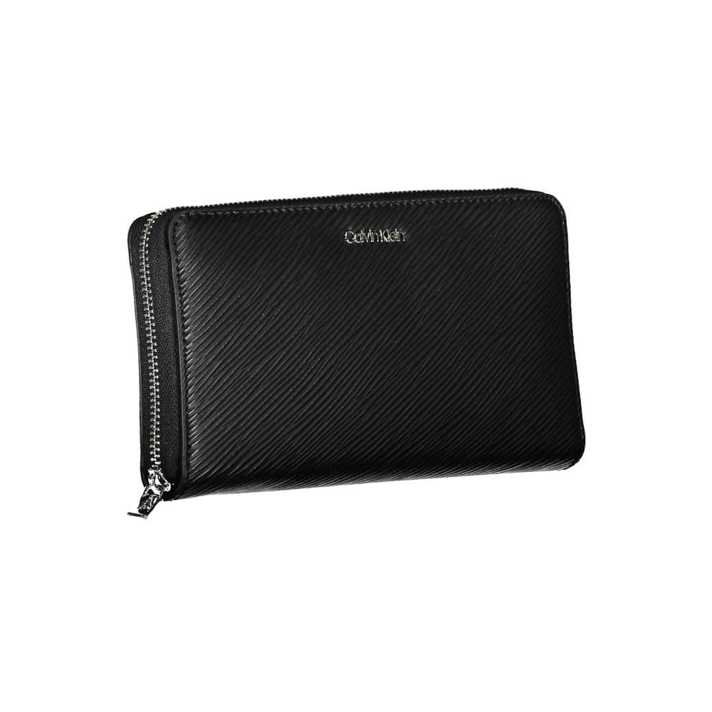 Calvin Klein Black Polyurethane Women Wallet - 3
