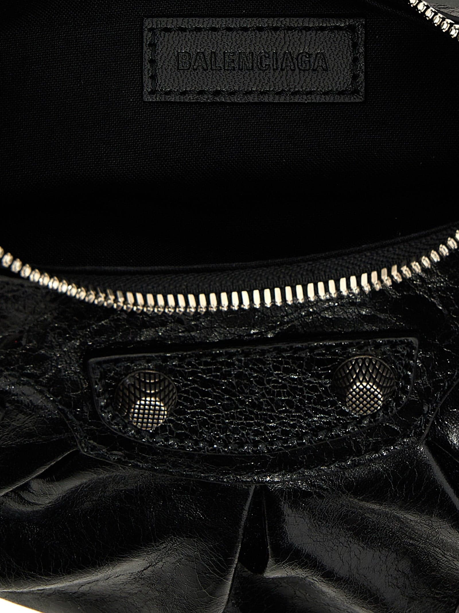 Balenciaga Black Lamb Leather Crossbody Bag - 4