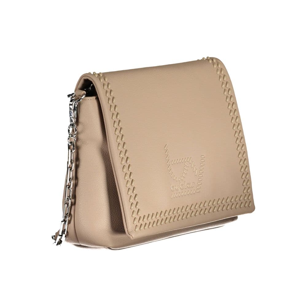 BYBLOS Beige Polyurethane Women's Shoulder Bag - 3