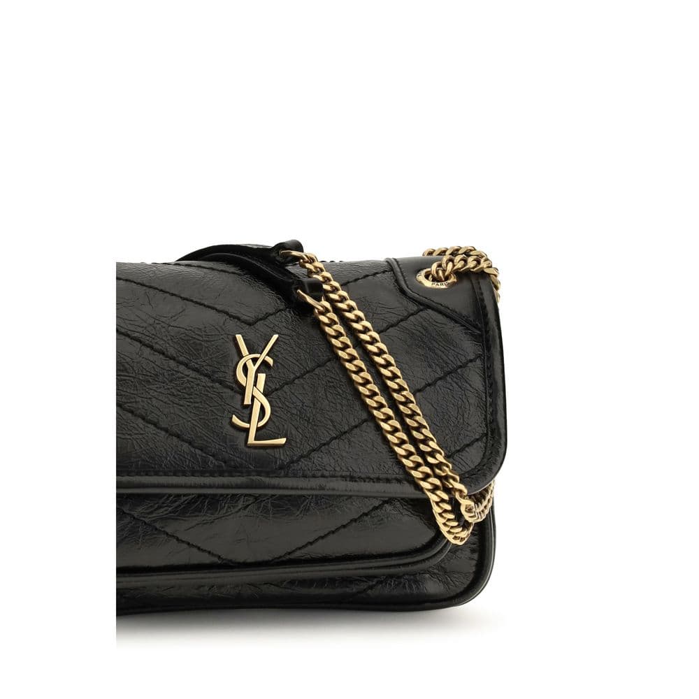 Saint Laurent Black Calf Leather Bos Taurus Shoulder Bag - 4