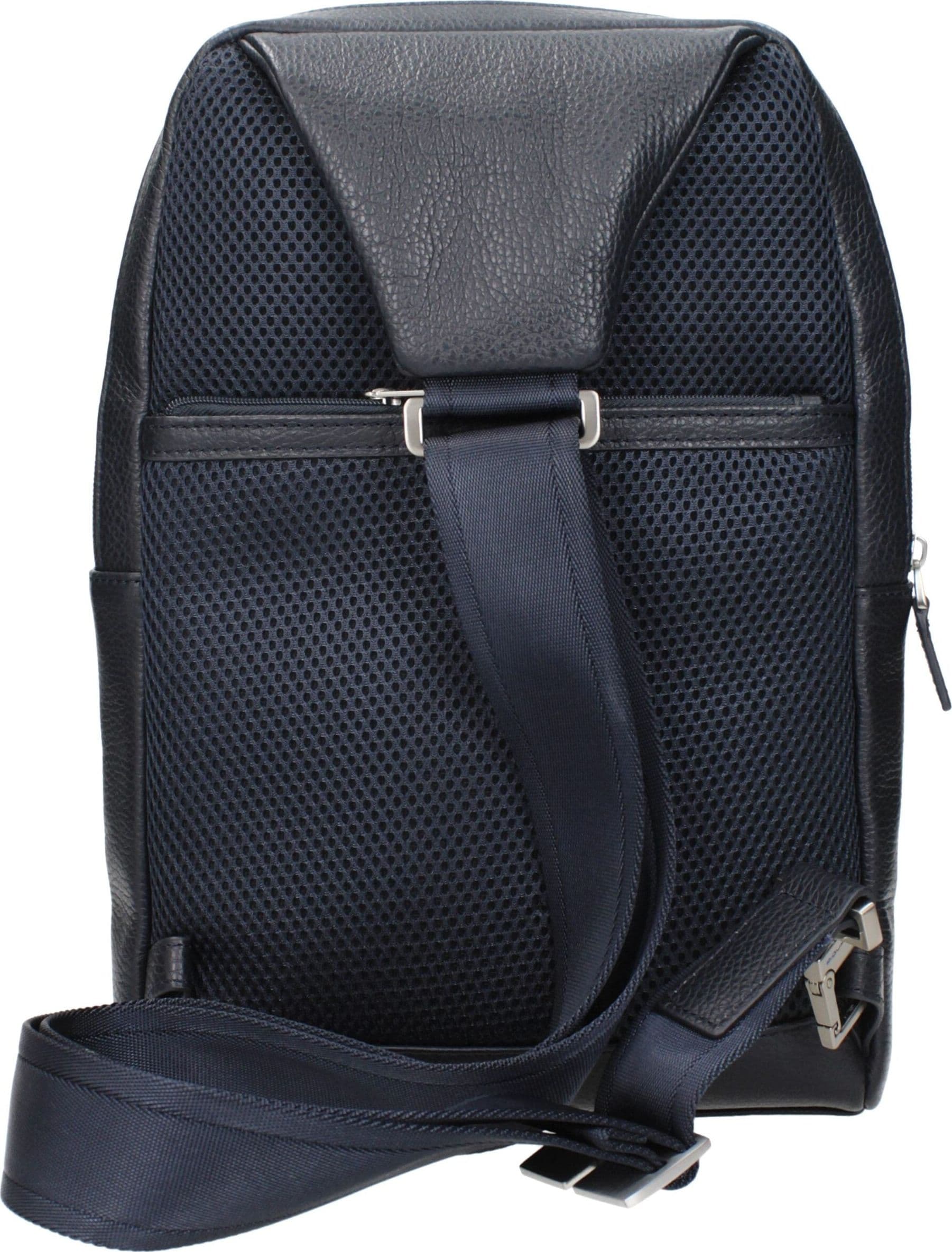 Piquadro Blue Leather Crossbody Bag - 3