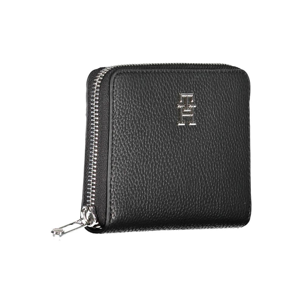 Tommy Hilfiger Black Polyurethane Women Wallet - 3