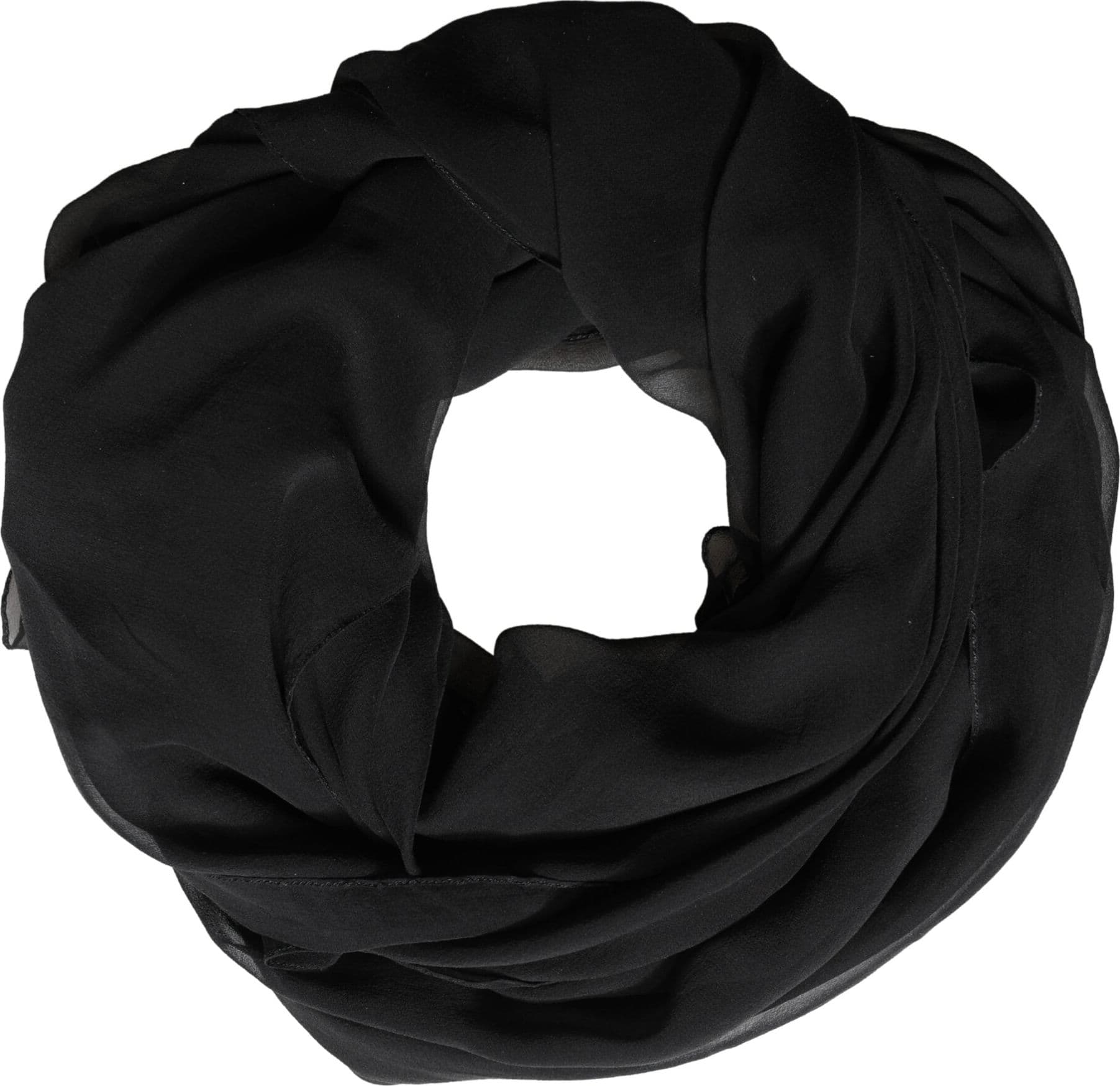 Dolce & Gabbana Black Silk Neck Wrap Shawl Stole 167cm x 126cm Scarf - 5