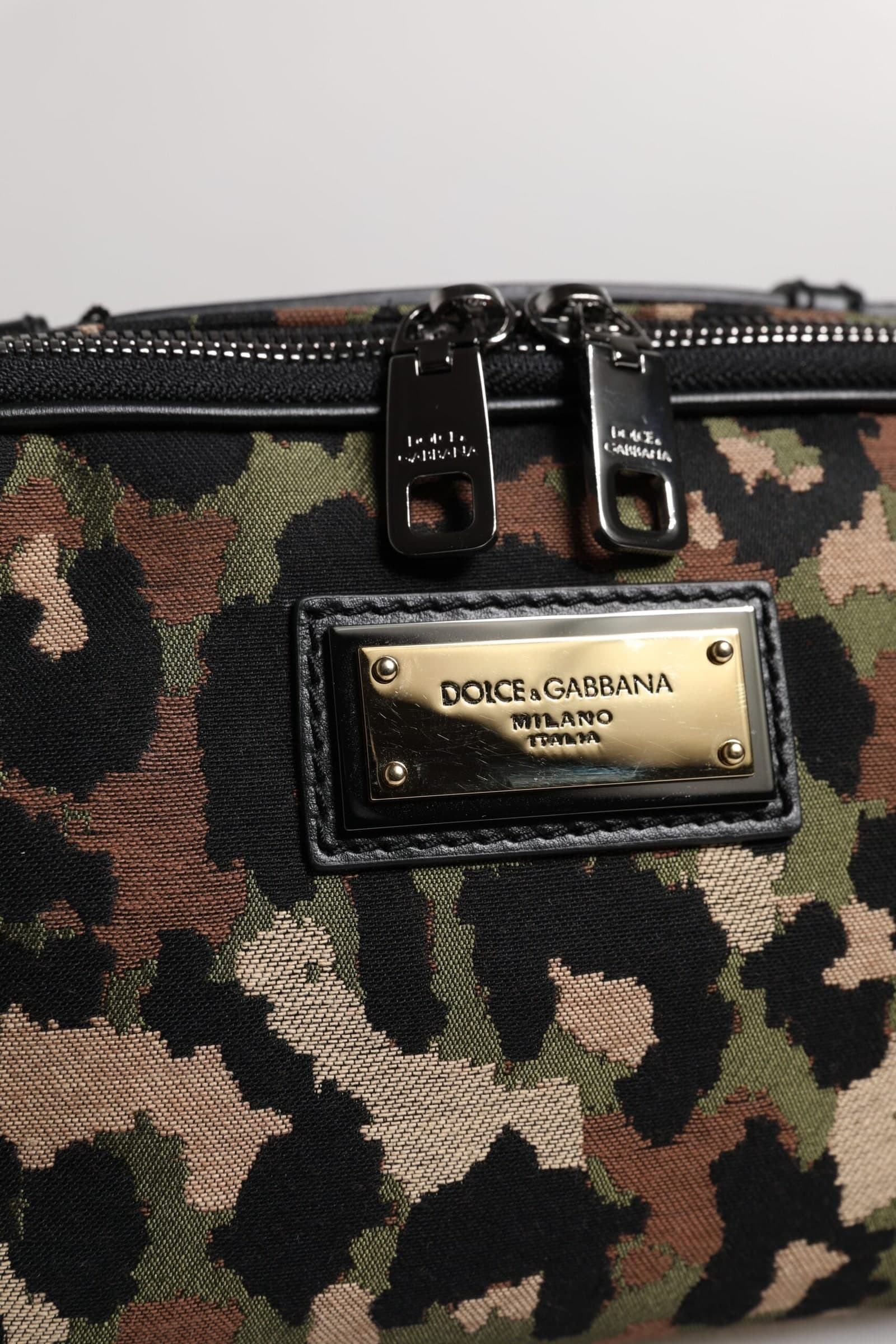 Dolce & Gabbana Multicolor Leopard DG Logo Belt Waist Fanny Pack Bag - 6