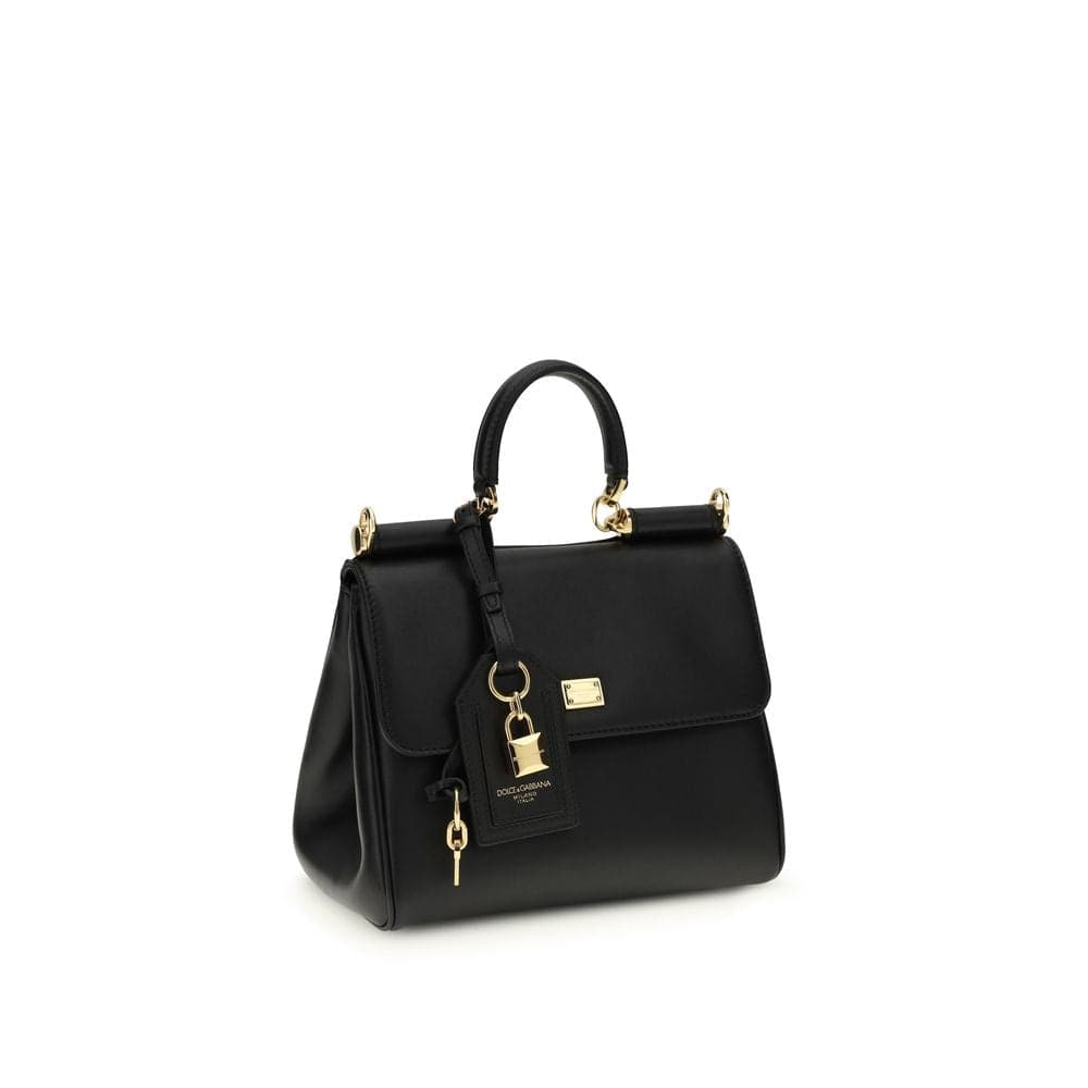 Dolce & Gabbana Black Calf Leather Bos Taurus Shoulder Bag - 2