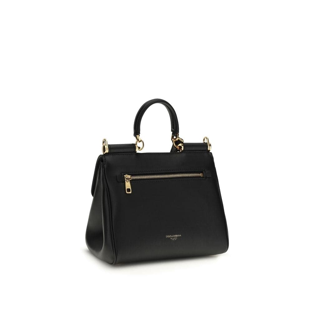 Dolce & Gabbana Black Calf Leather Bos Taurus Shoulder Bag - 3