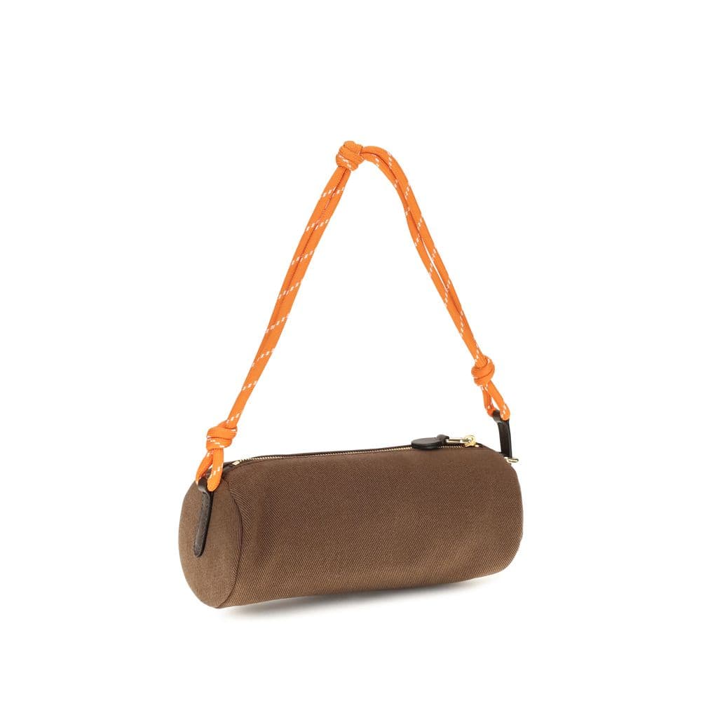 Miu Miu Brown Cotton Shoulder Bag - 3