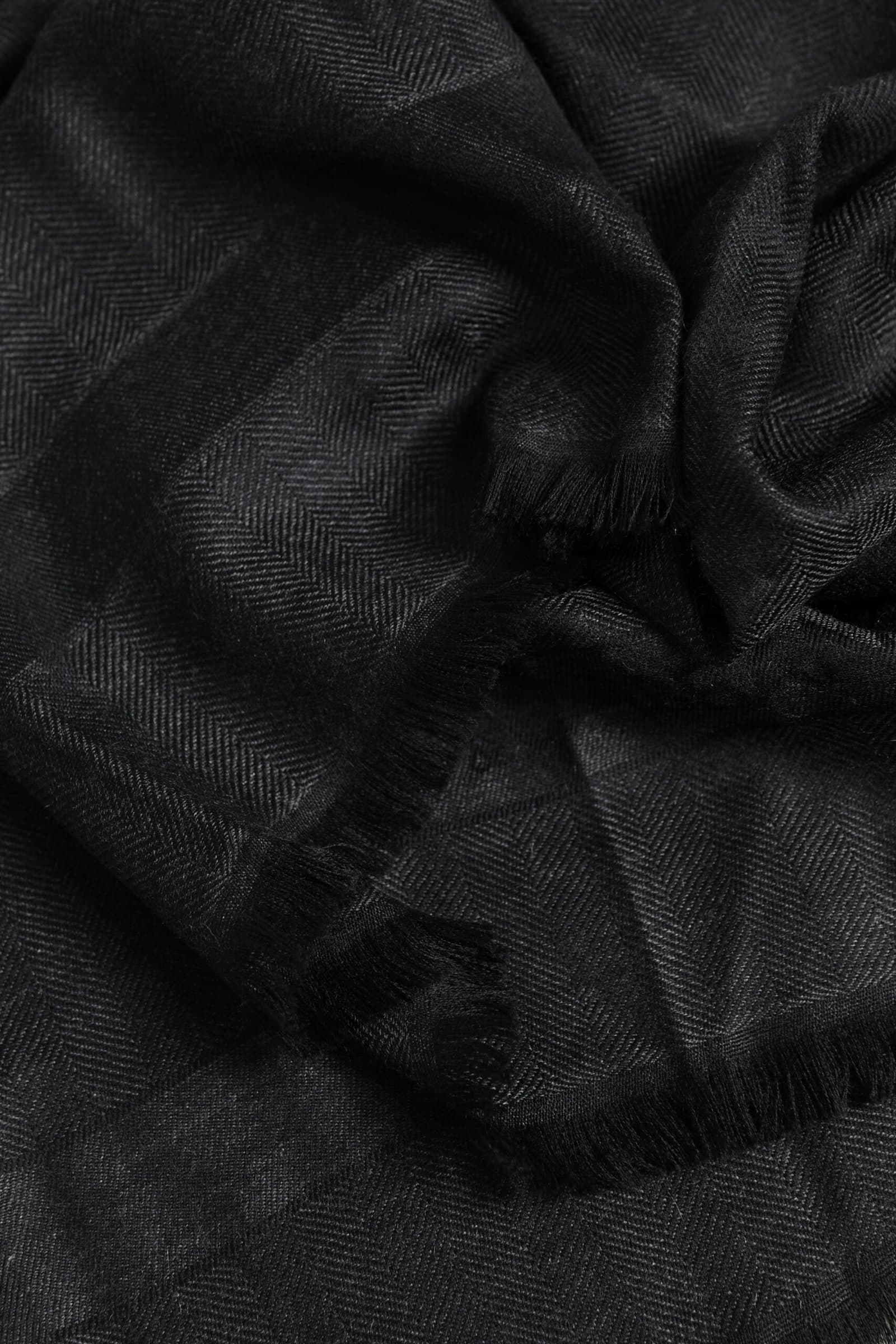 Dolce & Gabbana Dark Gray Cashmere Fringes Neck Warmer Scarf - 5