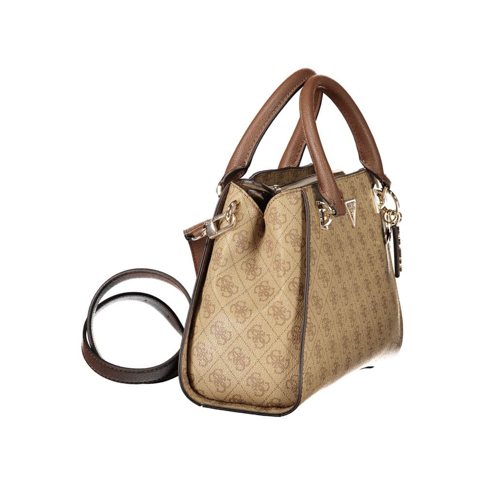 Guess Jeans Beige Polyurethane Women Handbag - 3