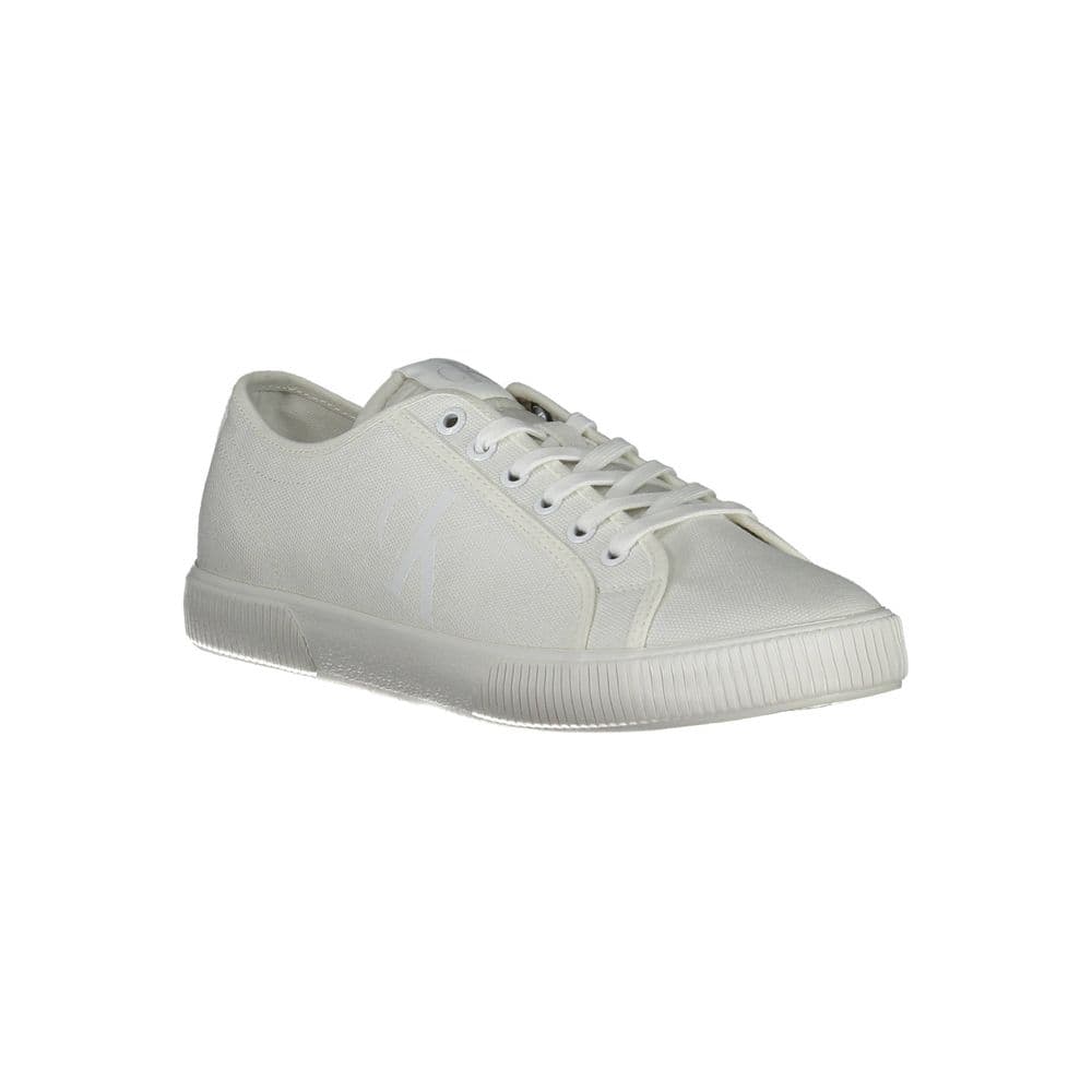 Calvin Klein White Cotton Men's Sneaker - 3