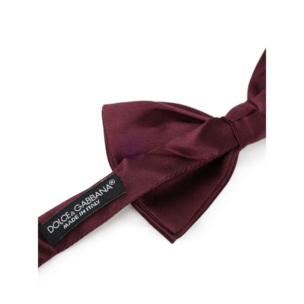 Dolce & Gabbana Bordeaux Silk Bowtie - 2