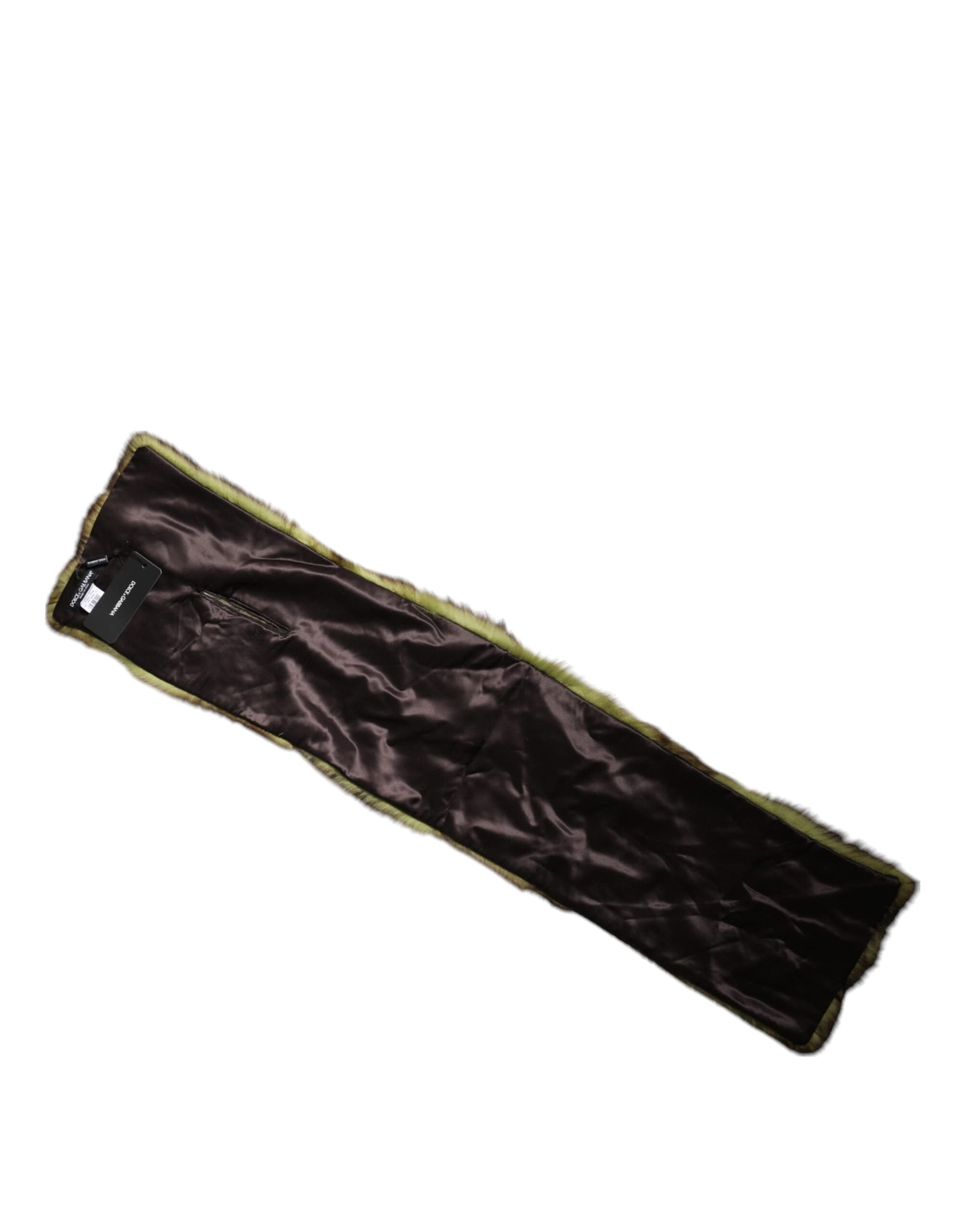 Dolce & Gabbana Multicolor Fur Shawl Neck Wrap Cover Collar Scarf - 2