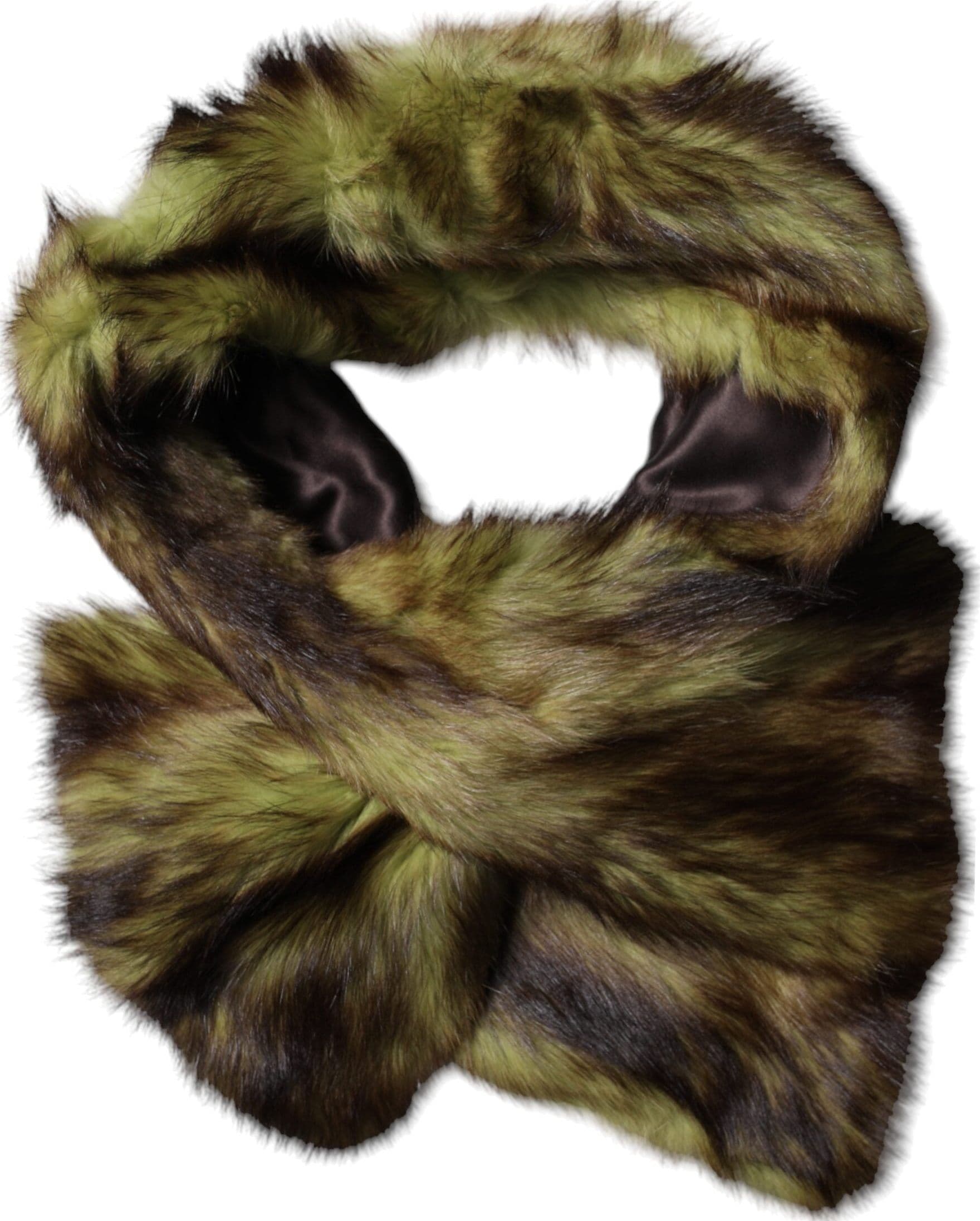 Dolce & Gabbana Multicolor Fur Shawl Neck Wrap Cover Collar Scarf - 4