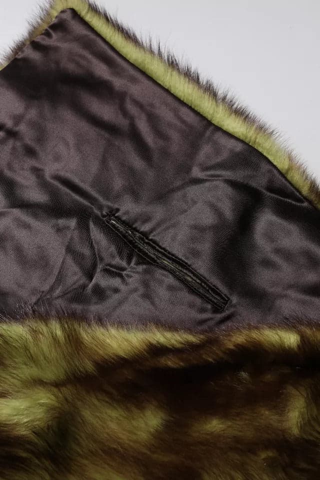 Dolce & Gabbana Multicolor Fur Shawl Neck Wrap Cover Collar Scarf - 7