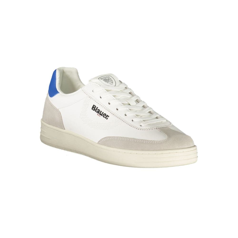 Blauer White Polyurethane Men's Sneaker - 2