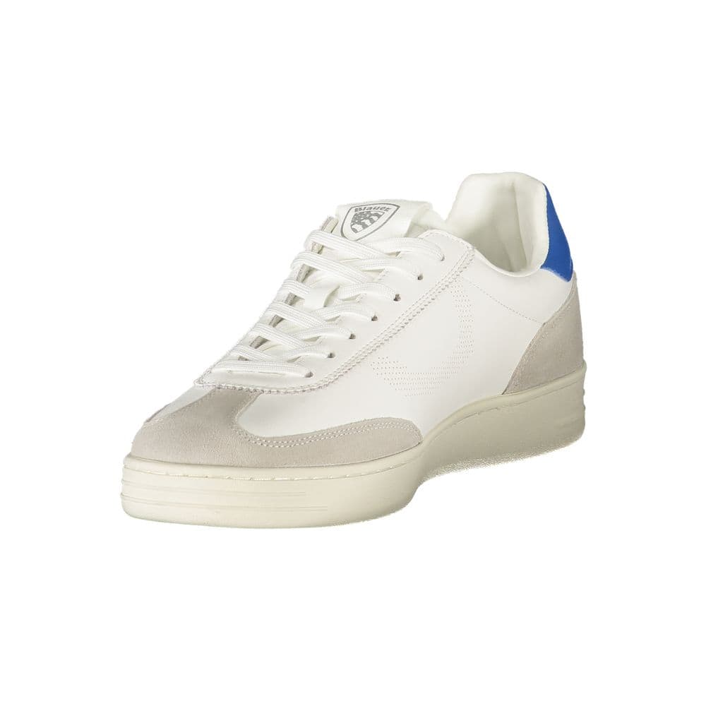 Blauer White Polyurethane Men's Sneaker - 3