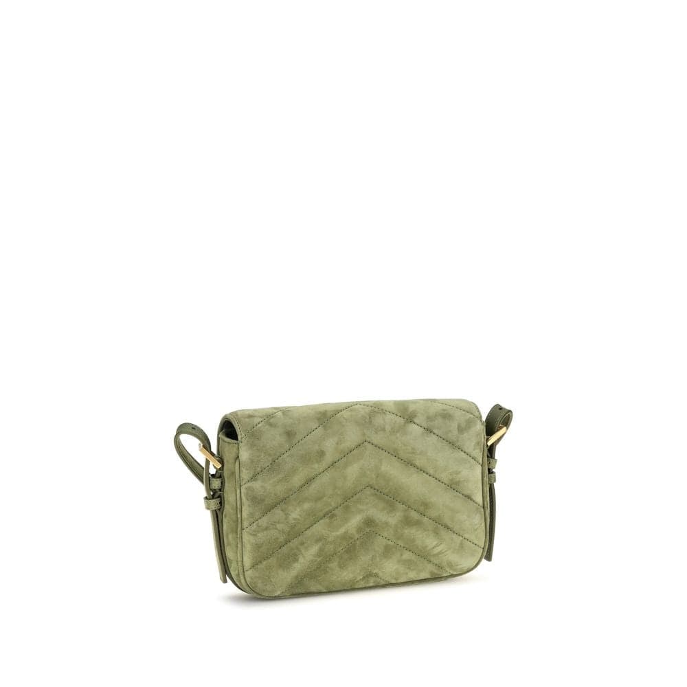 Saint Laurent Bicolor Suede Leather Shoulder Bag - 3