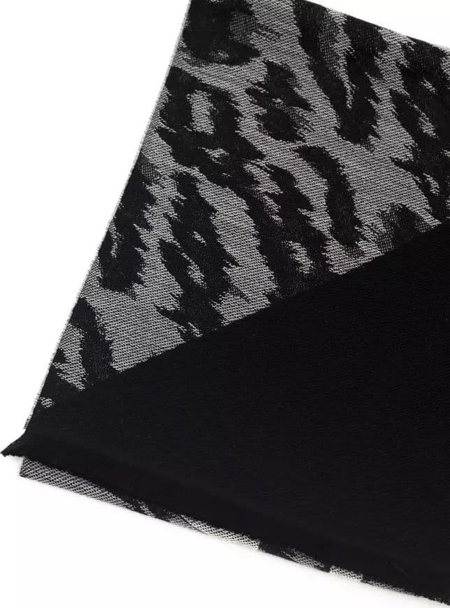 Cavalli Class Gray Wool Men Scarf - 2