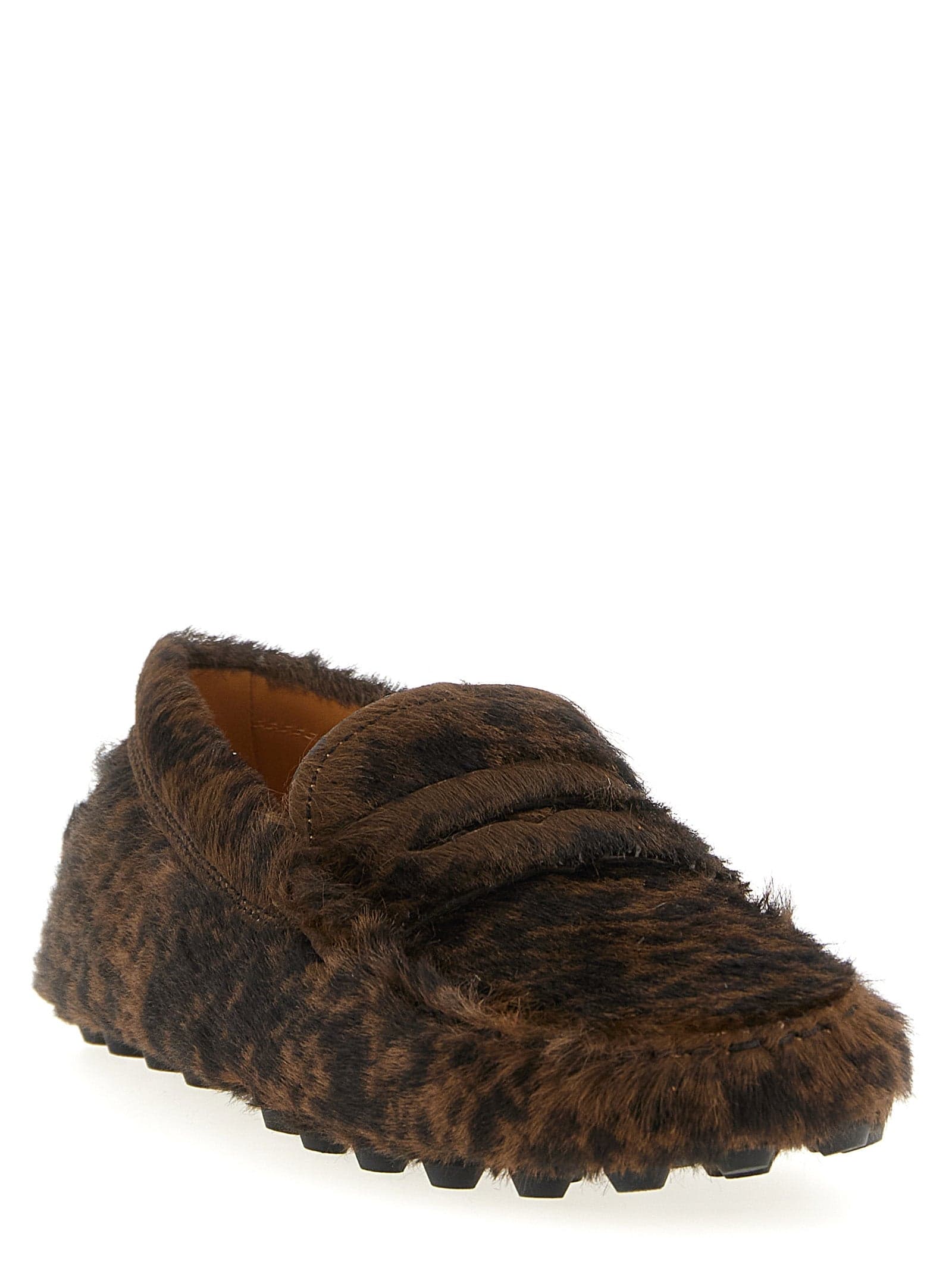 Tod's Brown Calfskin Slip-On Loafers - 2