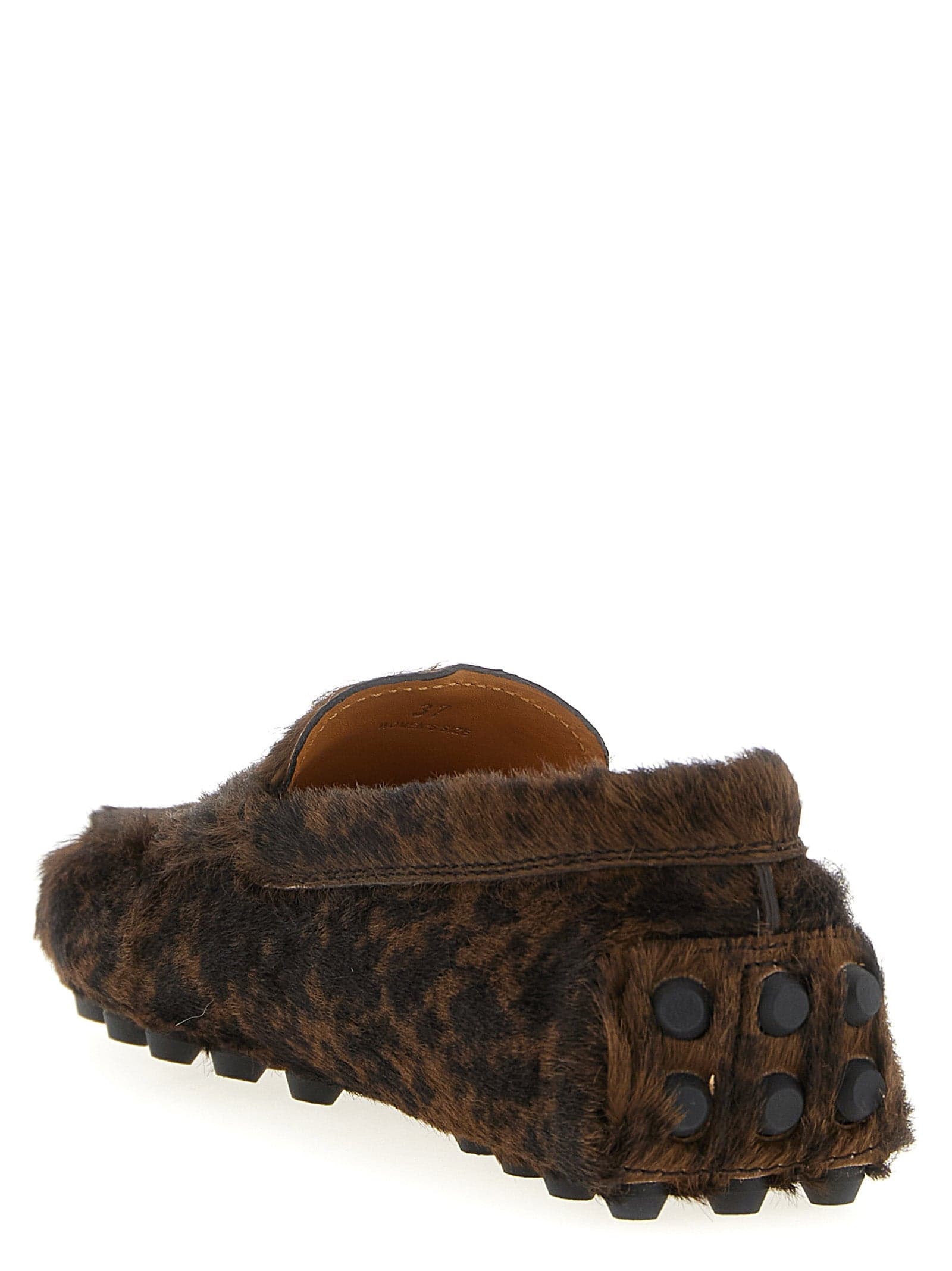 Tod's Brown Calfskin Slip-On Loafers - 3