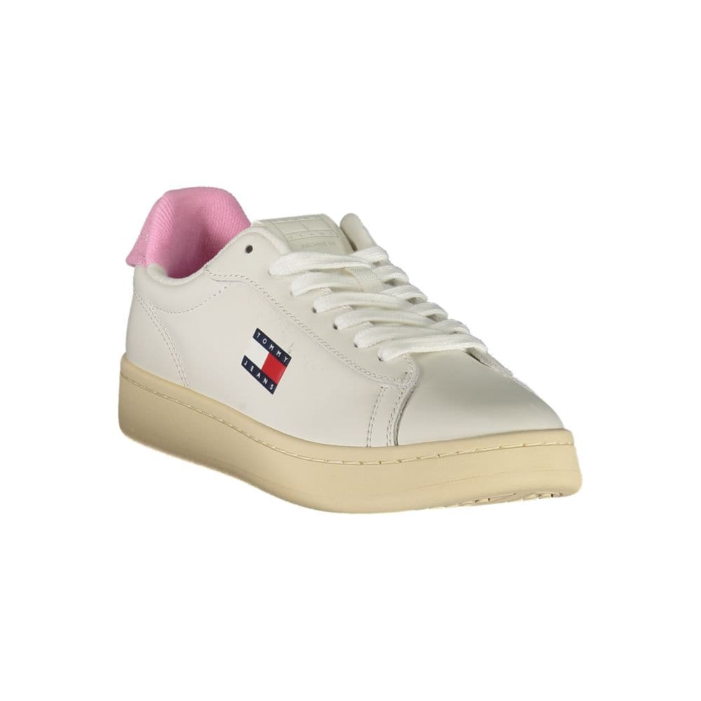 Tommy Hilfiger Bianco Polyurethane Women Sneaker - 2