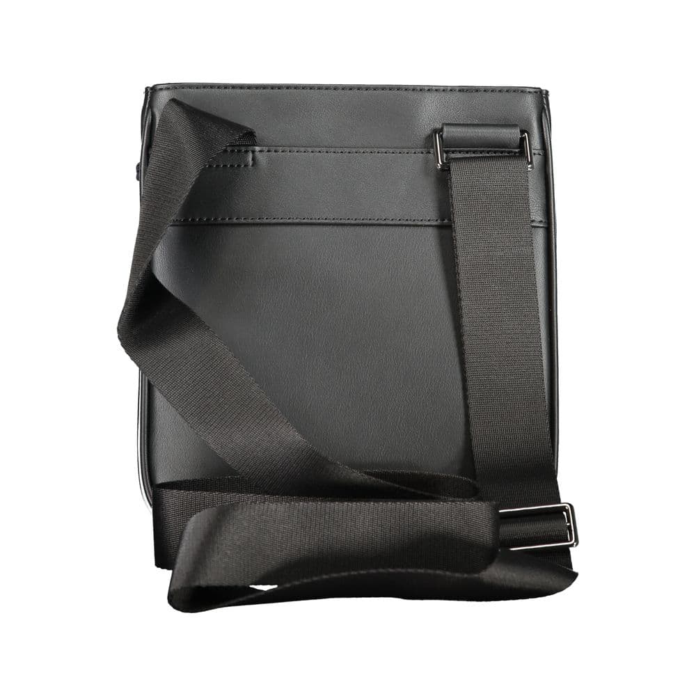 Tommy Hilfiger Black Polyurethane Men's Shoulder Bag - 2