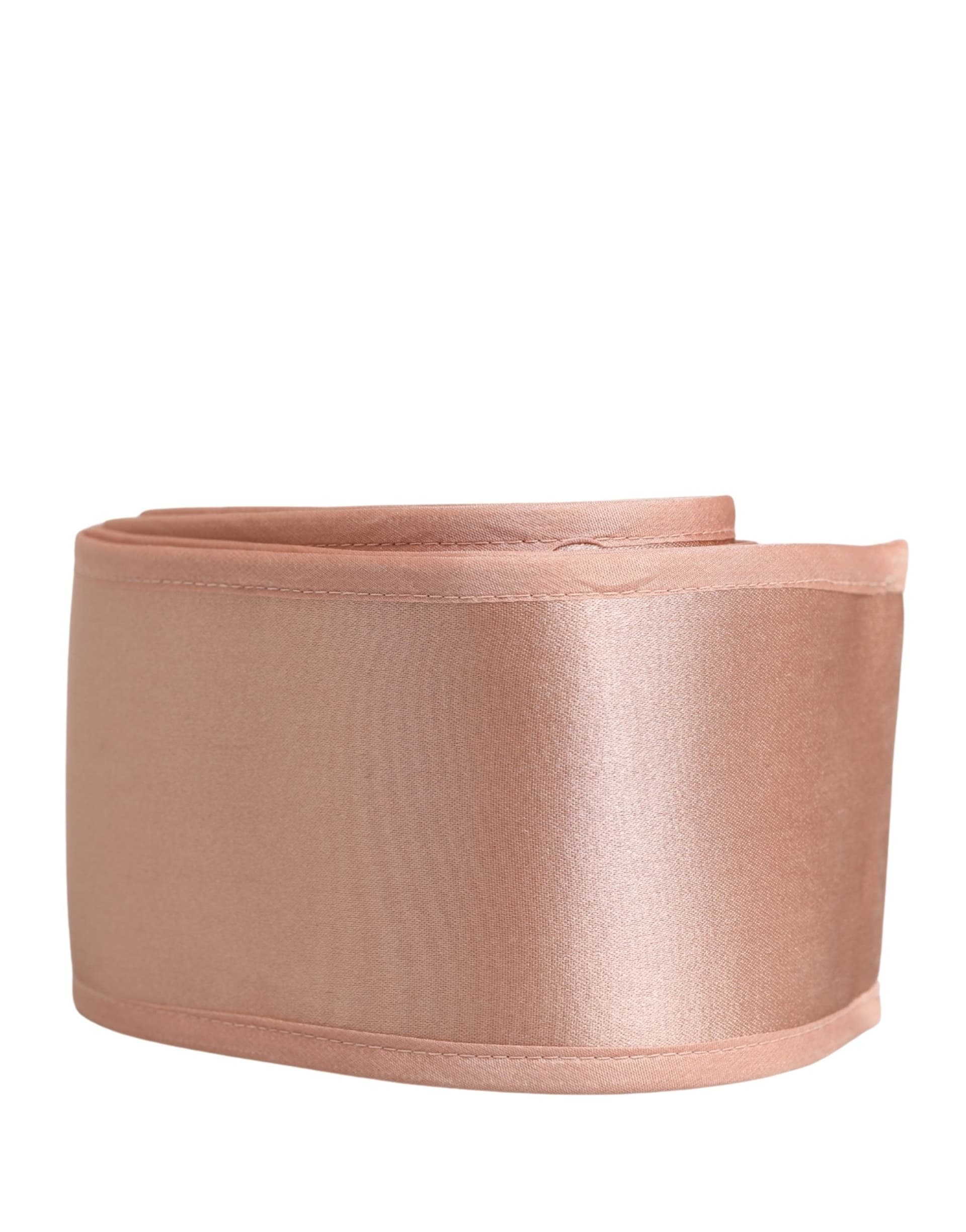 Dolce & Gabbana Light Pink Silk Satin Waist Women Cintura Belt - 2