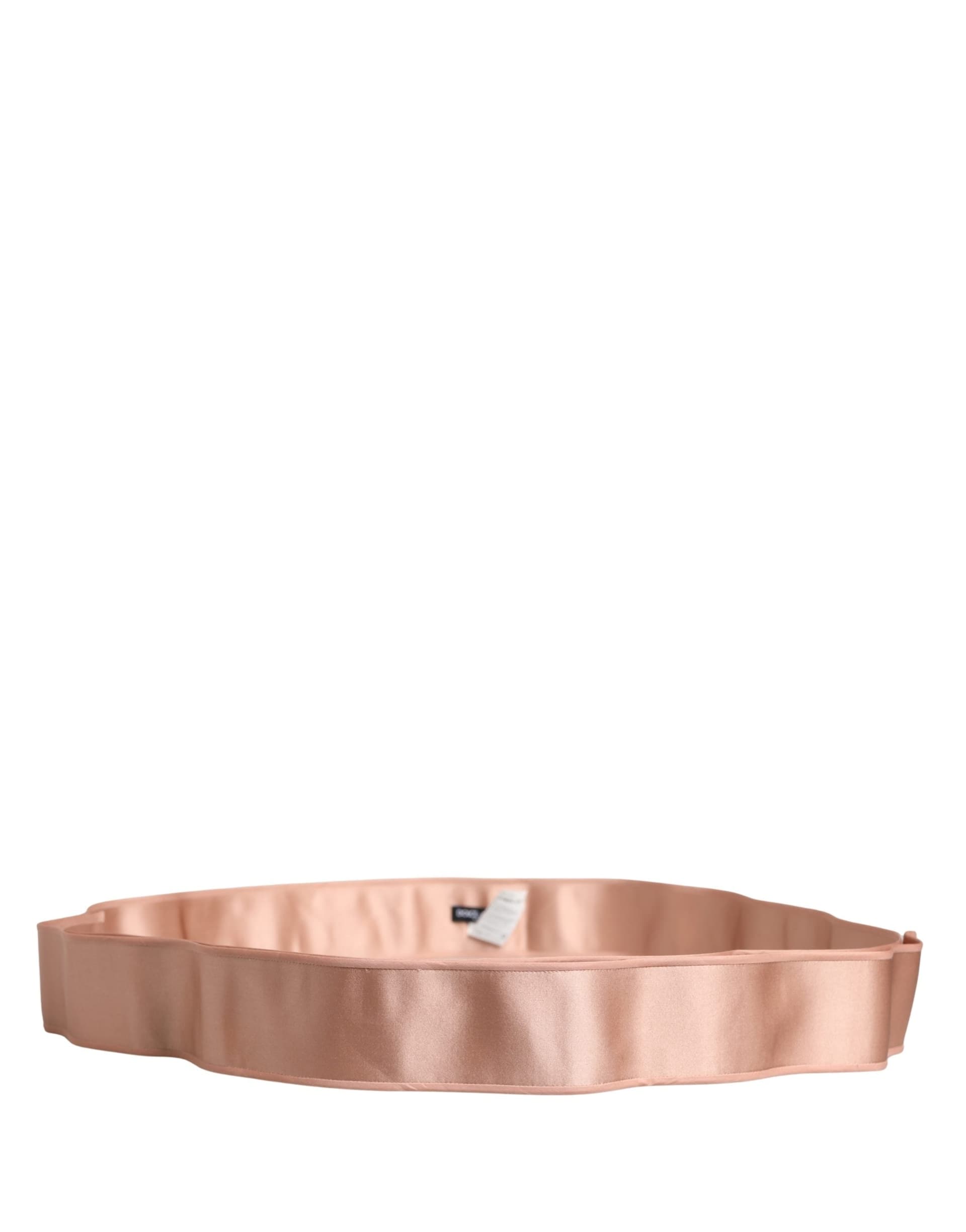 Dolce & Gabbana Light Pink Silk Satin Waist Women Cintura Belt - 4
