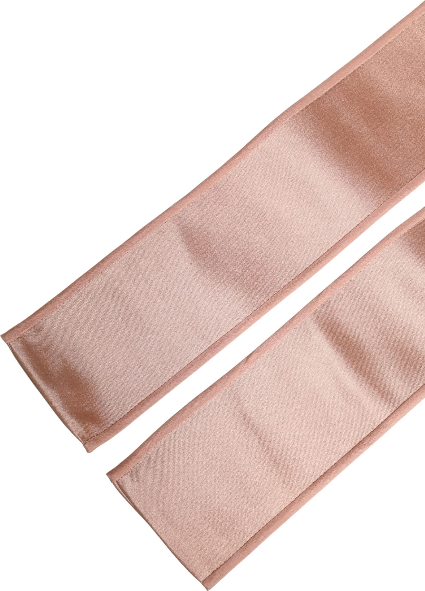 Dolce & Gabbana Light Pink Silk Satin Waist Women Cintura Belt - 5