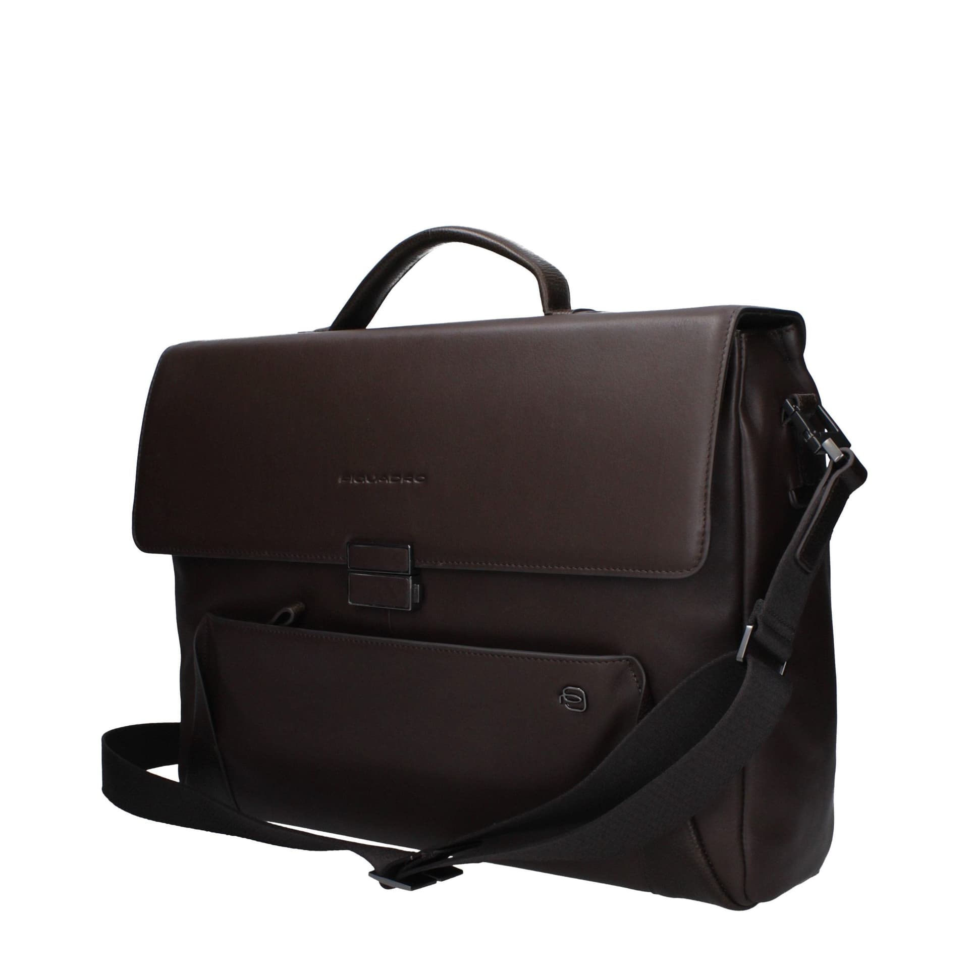 Piquadro Brown Leather Business And Laptop Bag - 3