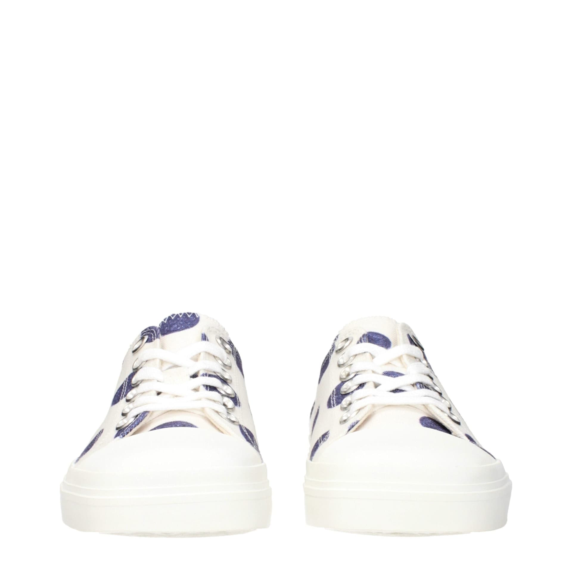 Moschino White Fabric Low Top Sneakers - 3
