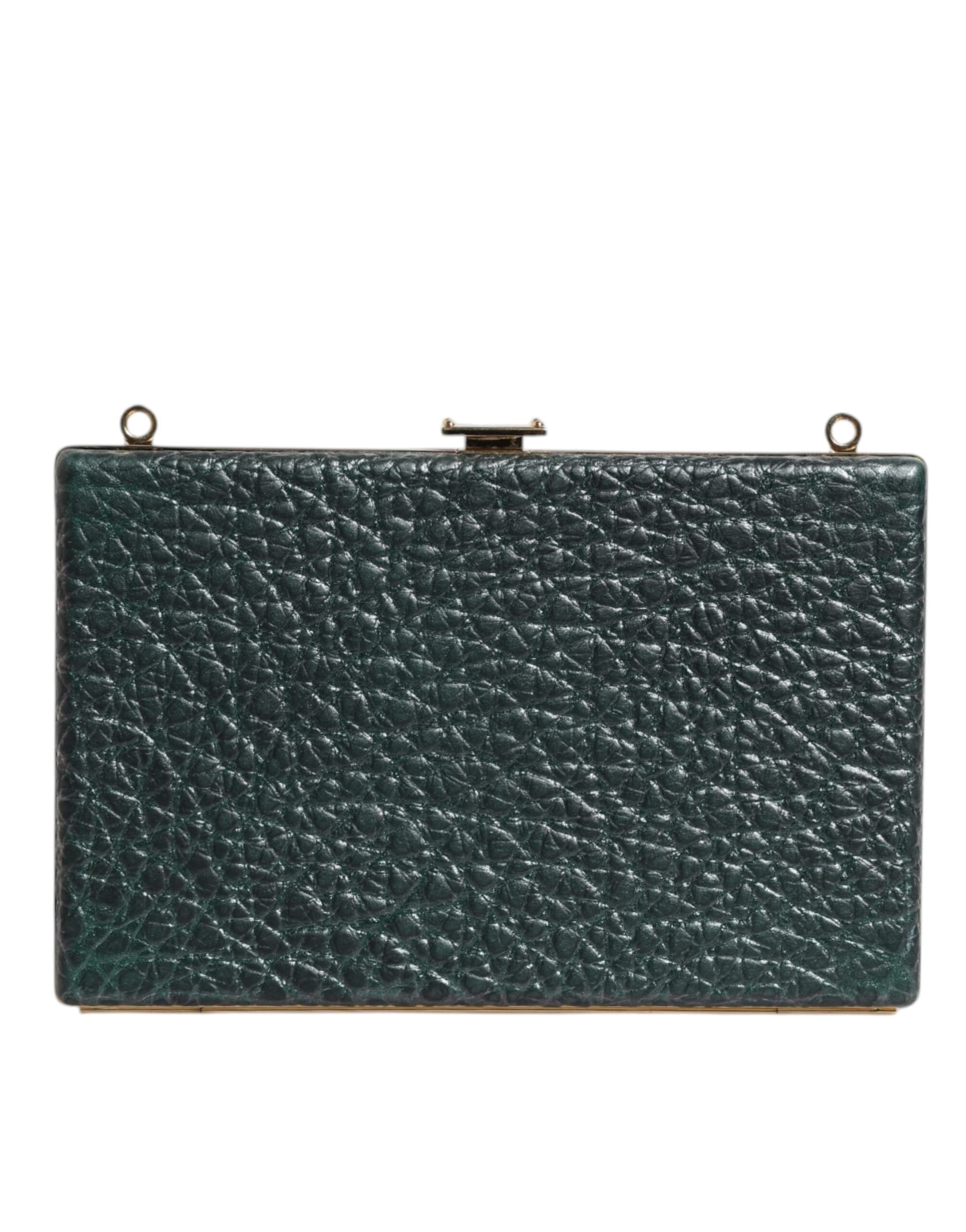 Dolce & Gabbana Black Leather Clutch Evening Crossbody Bag - 4