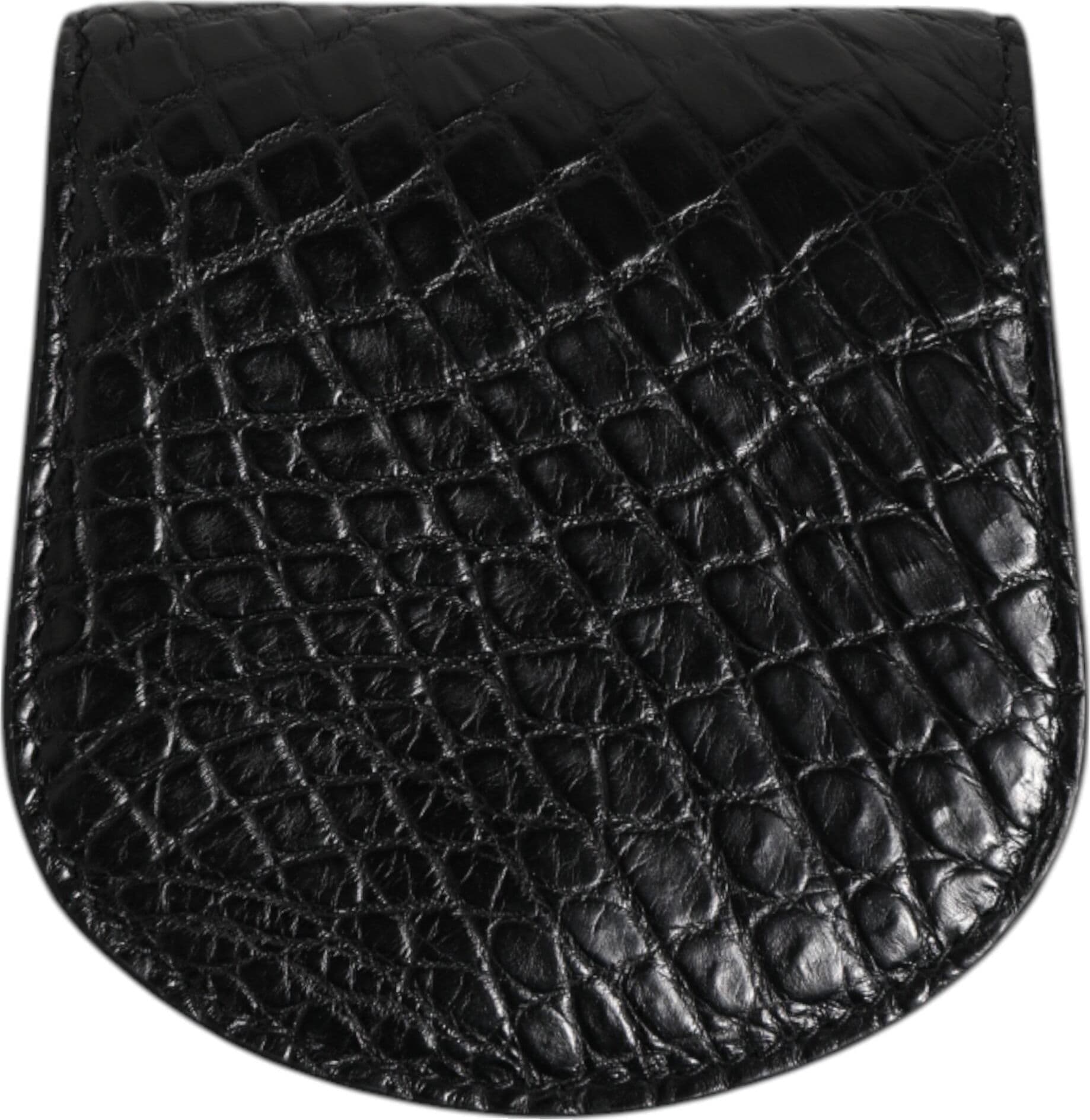 Dolce & Gabbana Black Exotic Skin Coin Condom Case Holder Pocket Wallet - 5