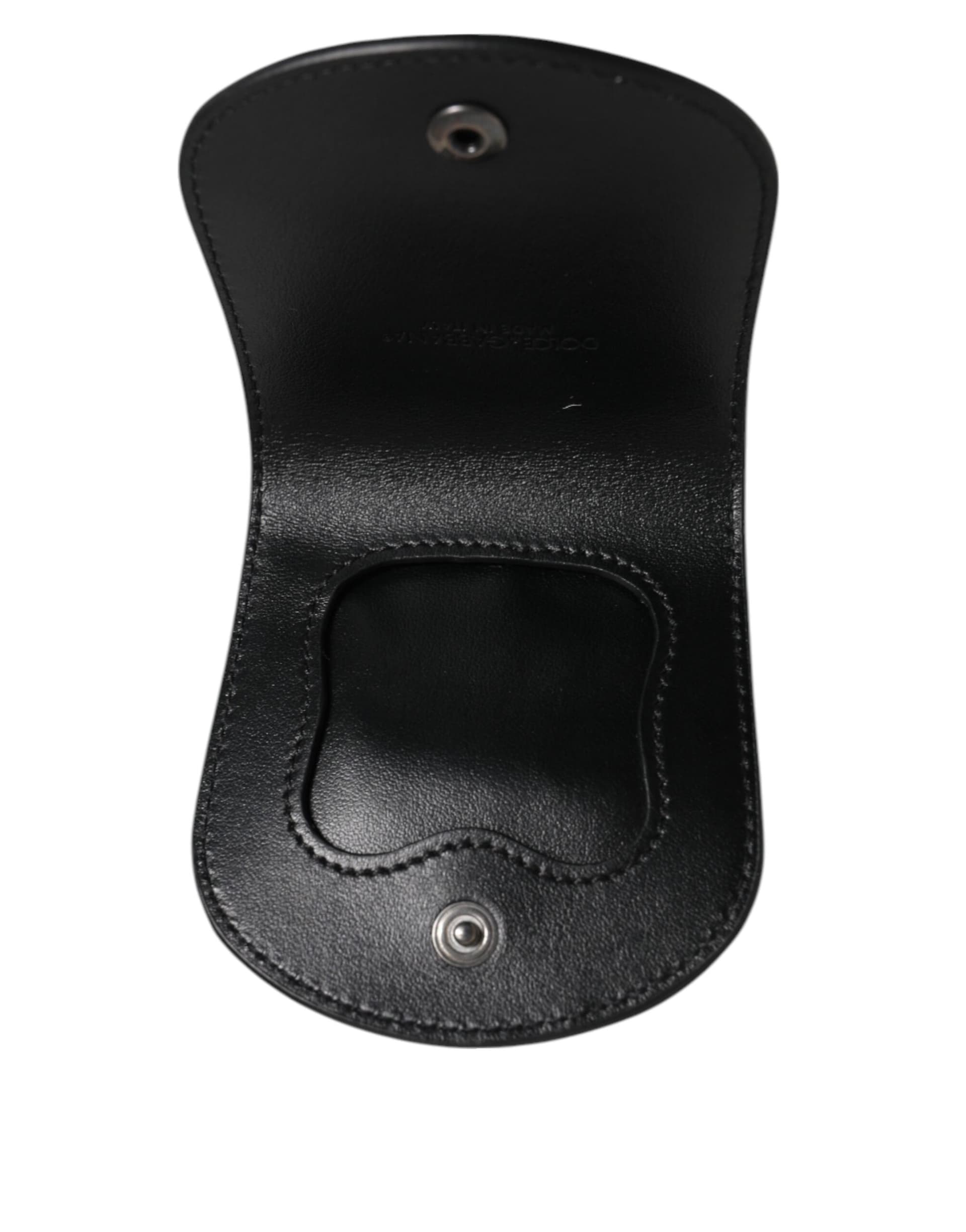 Dolce & Gabbana Black Exotic Skin Coin Condom Case Holder Pocket Wallet - 6