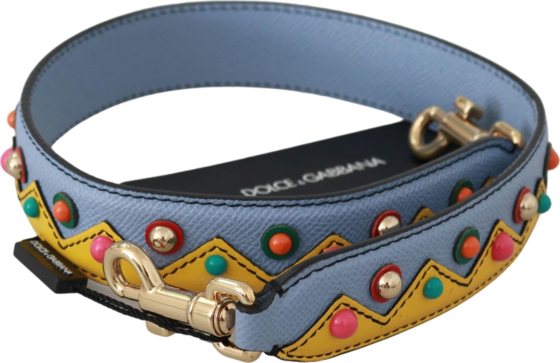 Dolce & Gabbana Blue Handbag Accessory Shoulder Strap Leather - 2