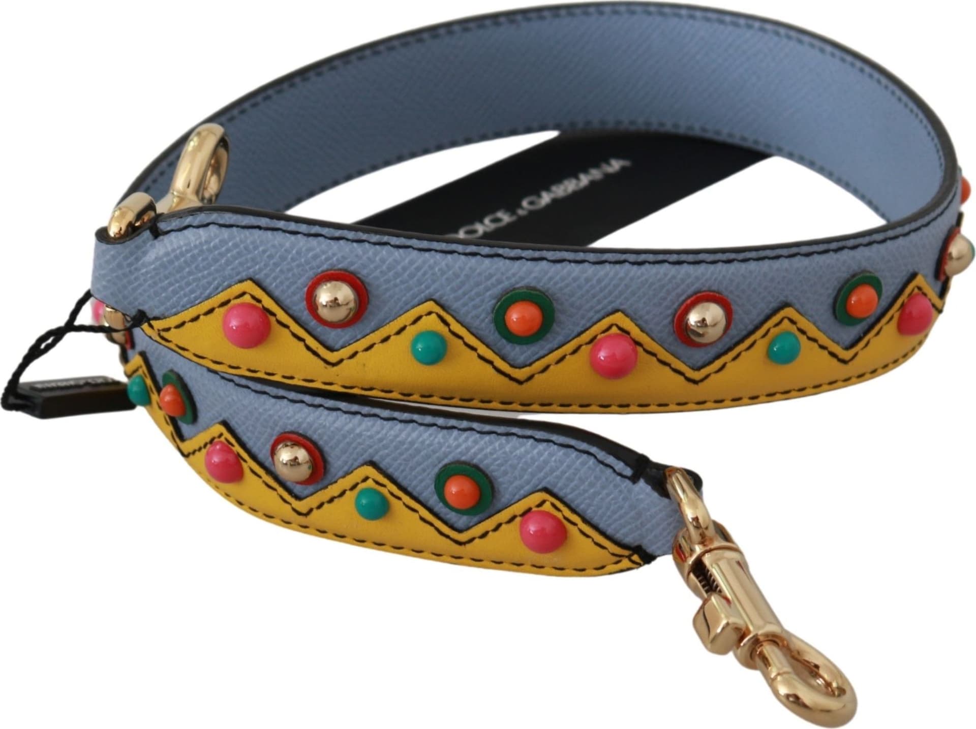 Dolce & Gabbana Blue Handbag Accessory Shoulder Strap Leather - 3