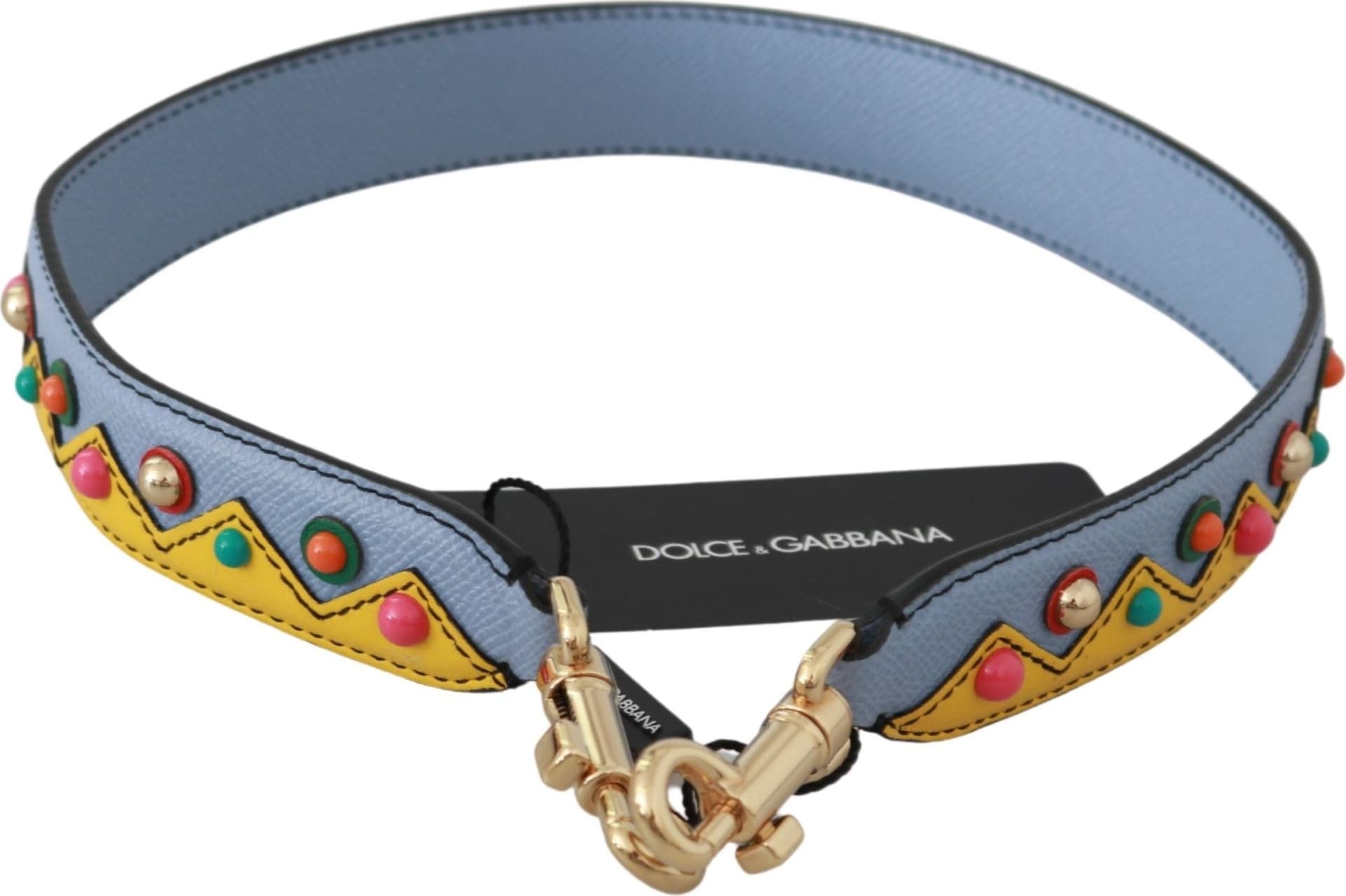 Dolce & Gabbana Blue Handbag Accessory Shoulder Strap Leather - 4